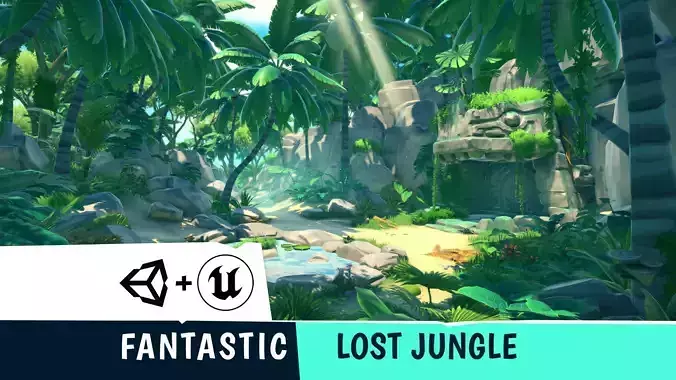 FANTASTIC - Lost Jungle Low-poly 3D model