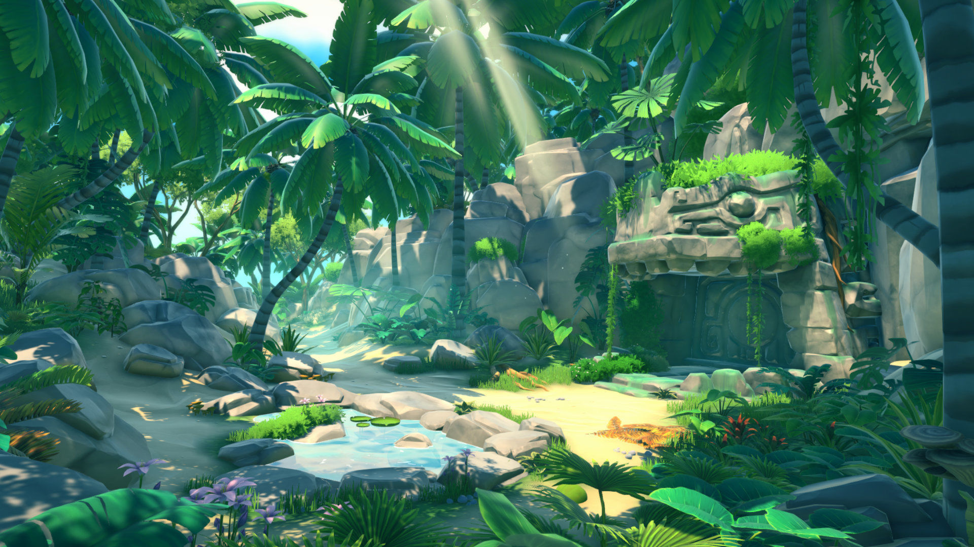 FANTASTIC - Lost Jungle Low-poly 3D model_7