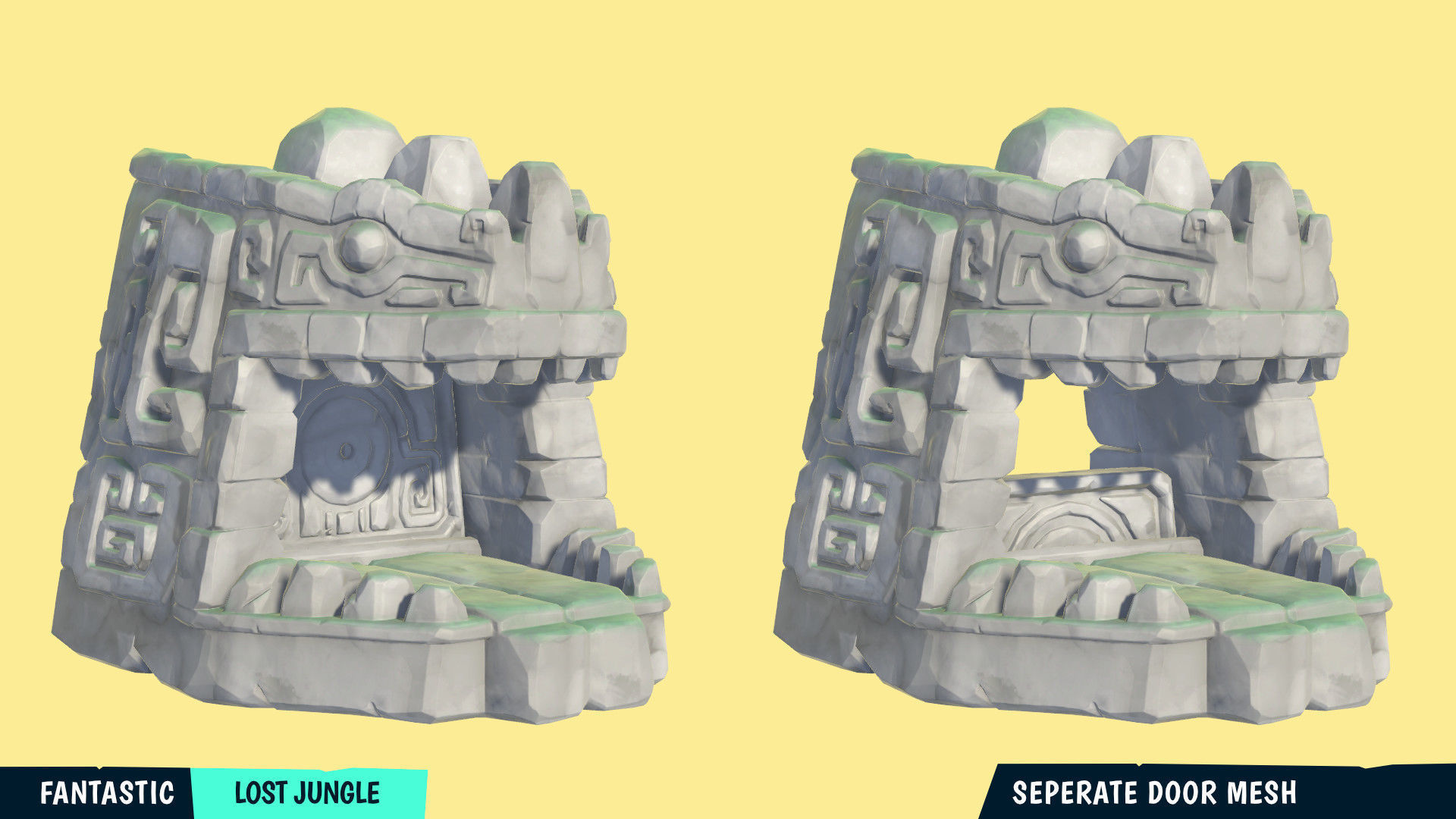 FANTASTIC - Lost Jungle Low-poly 3D model_23