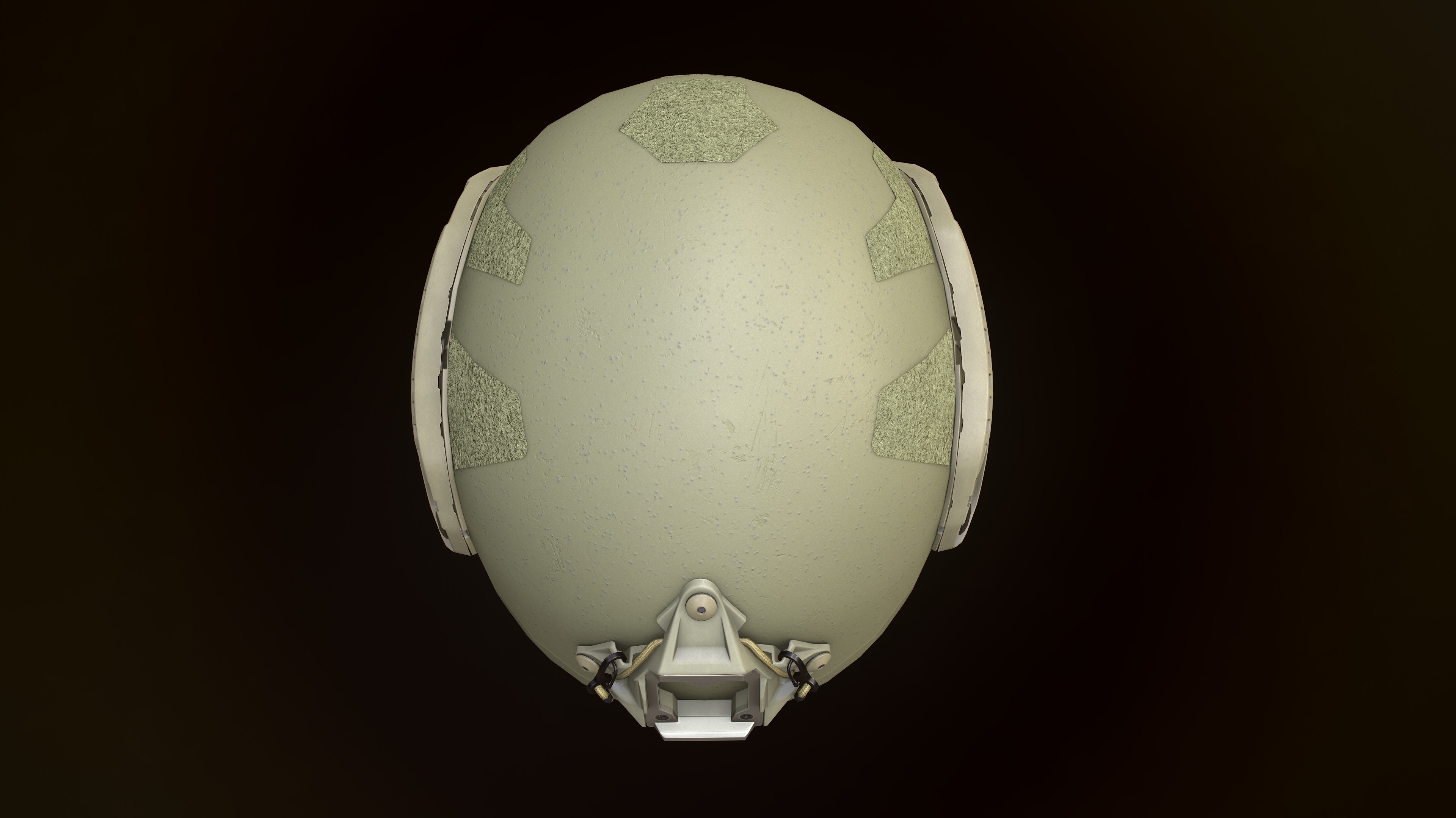 FAST Helmet and AMP Headset Low-poly 3D model_7