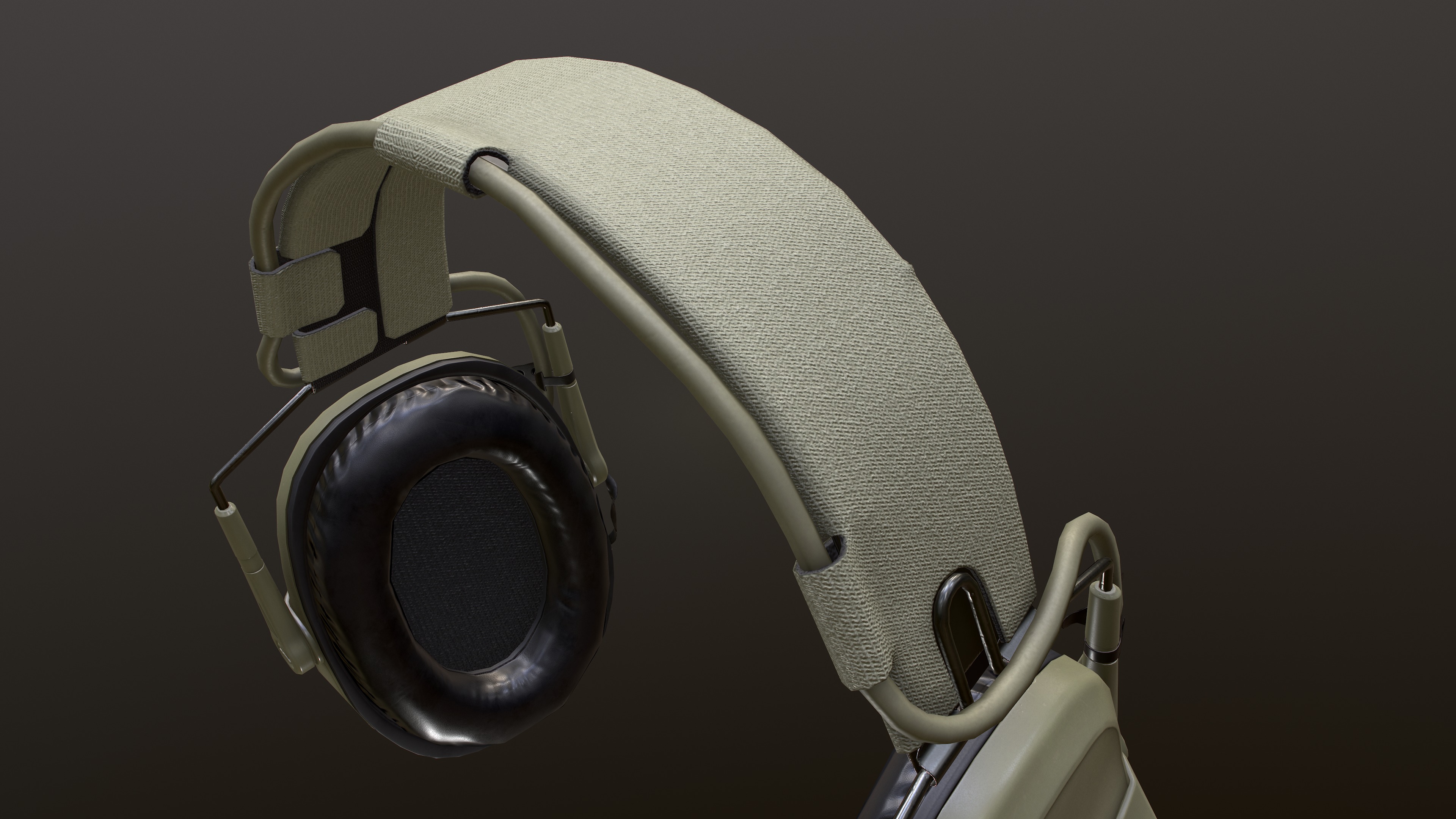 FAST Helmet and AMP Headset Low-poly 3D model_26