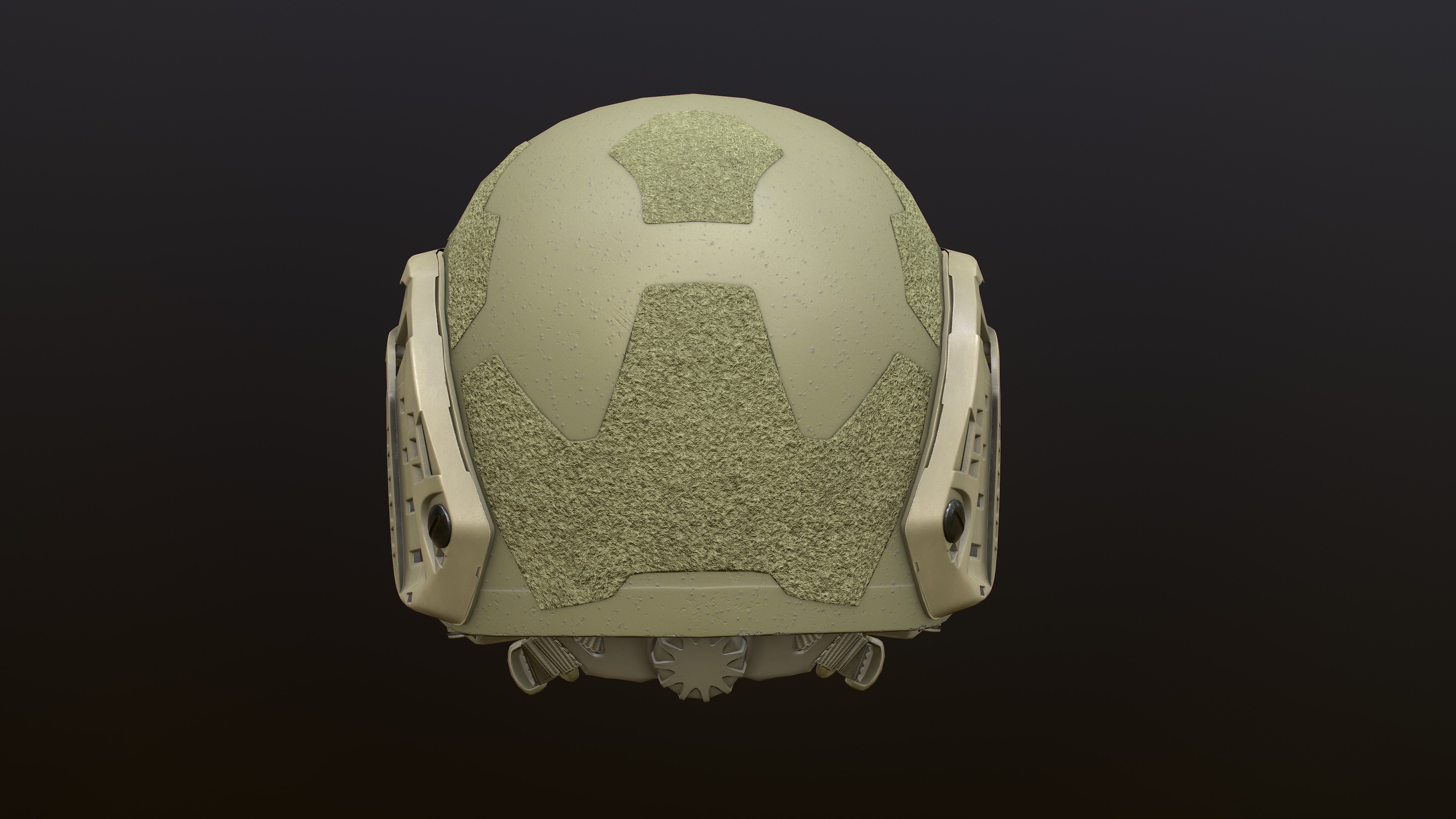 FAST Helmet and AMP Headset Low-poly 3D model_5