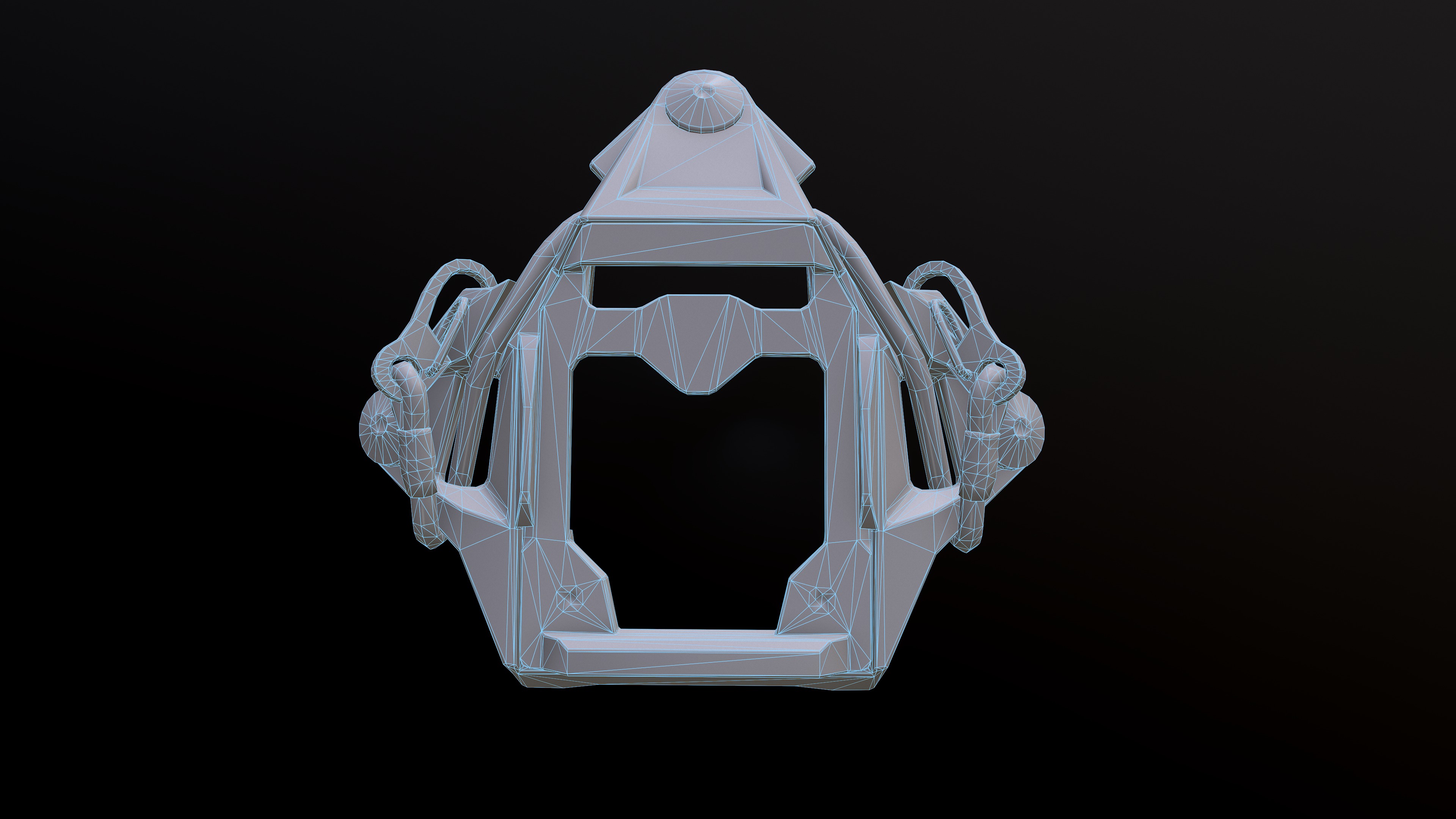 FAST Helmet and AMP Headset Low-poly 3D model_45