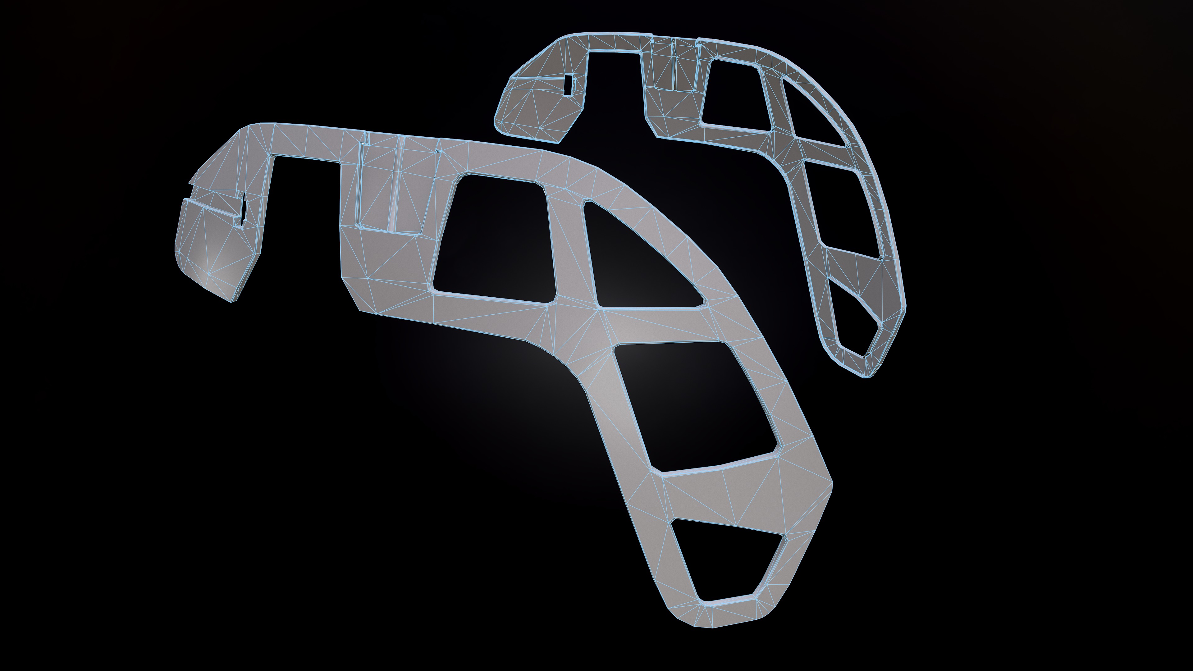 FAST Helmet and AMP Headset Low-poly 3D model_47