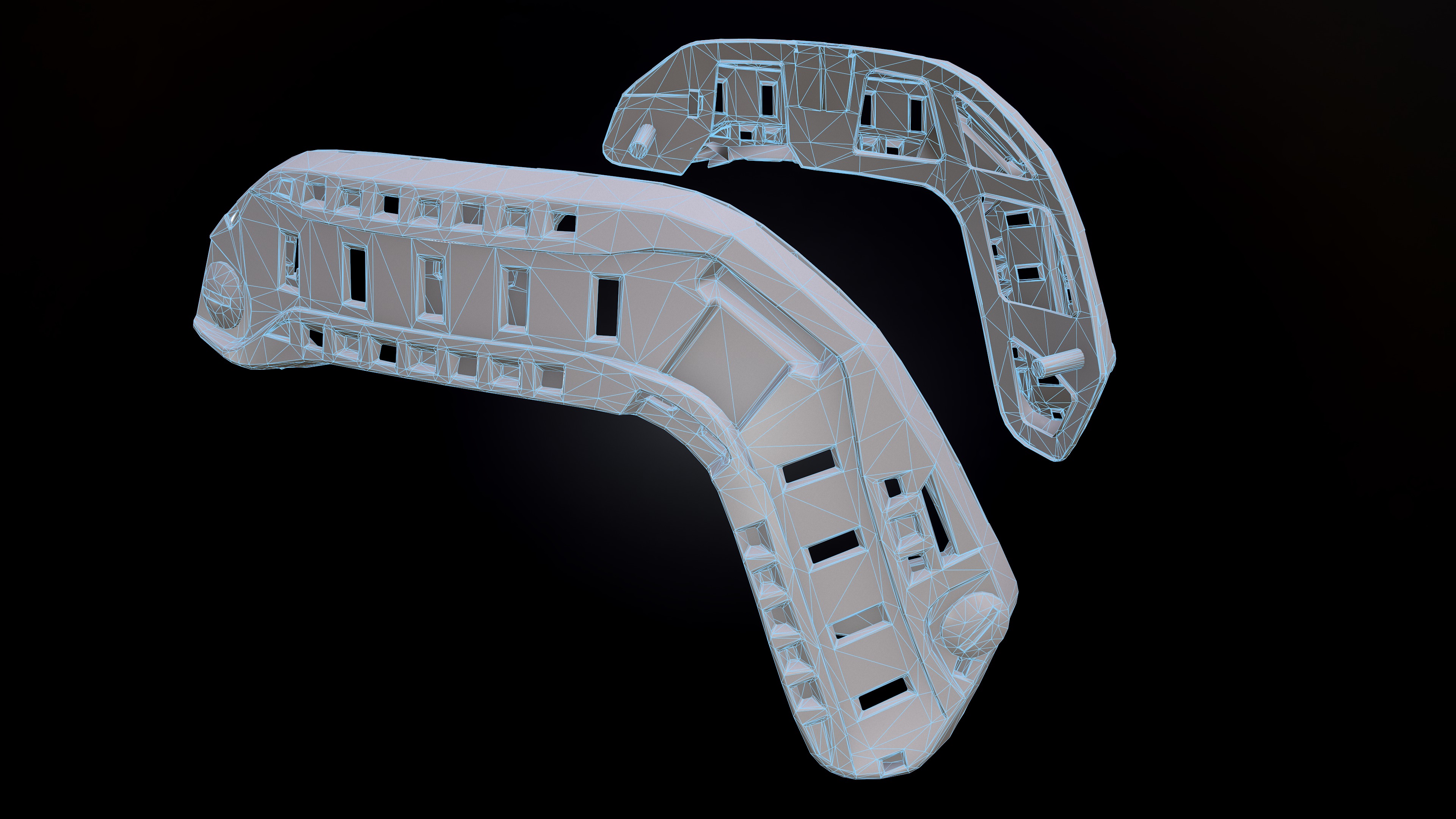 FAST Helmet and AMP Headset Low-poly 3D model_46