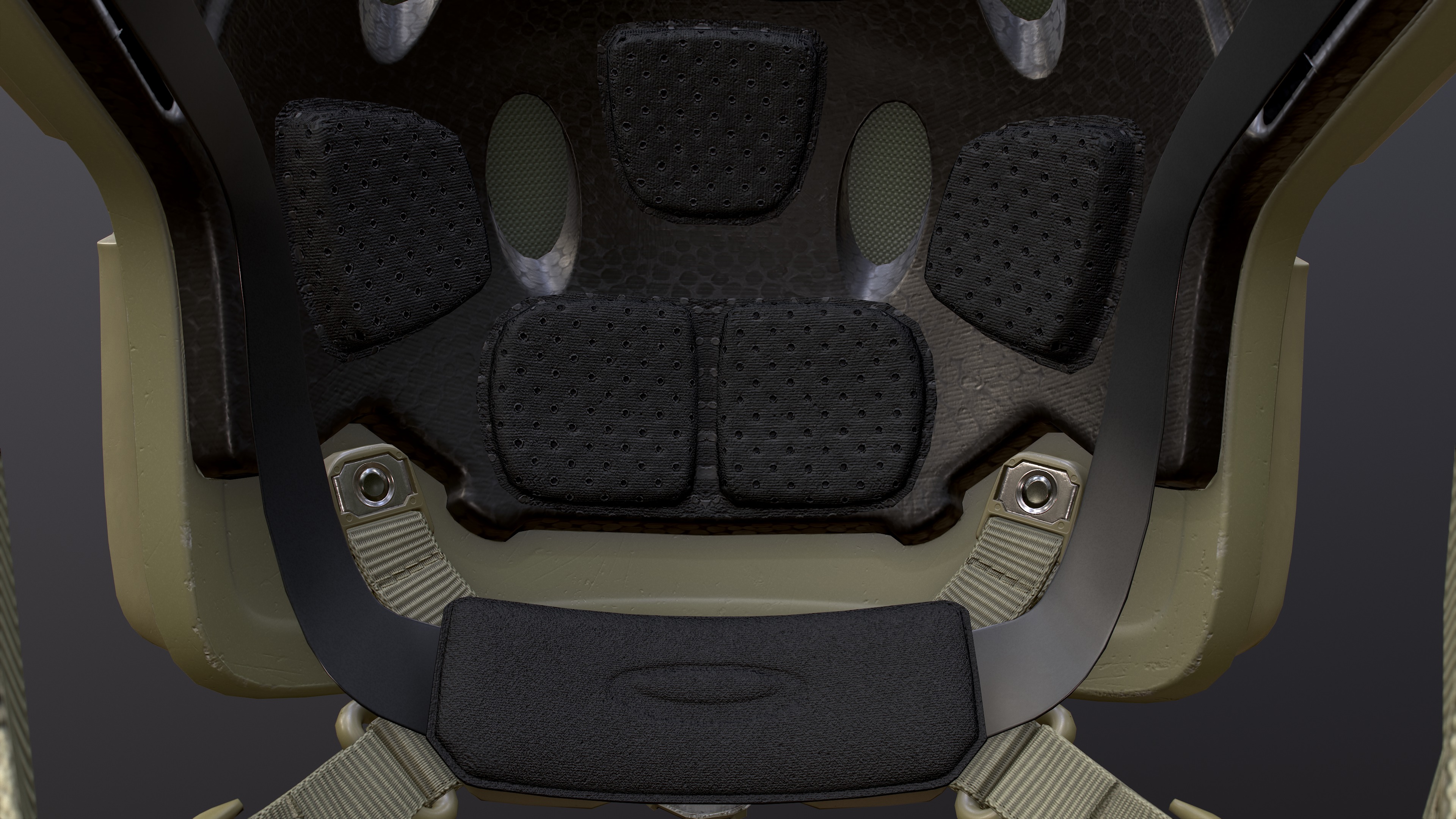 FAST Helmet and AMP Headset Low-poly 3D model_14