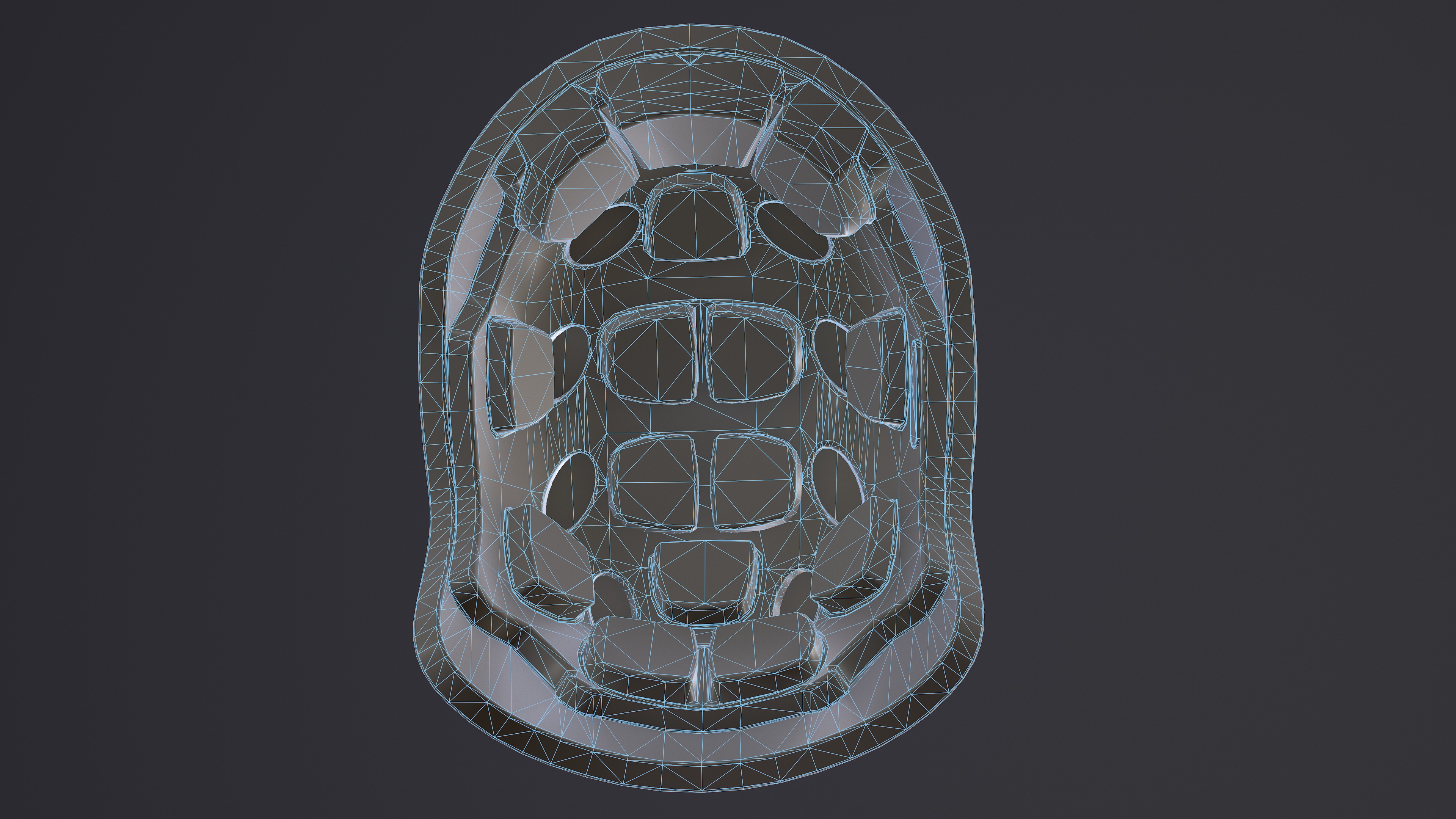 FAST Helmet and AMP Headset Low-poly 3D model_44