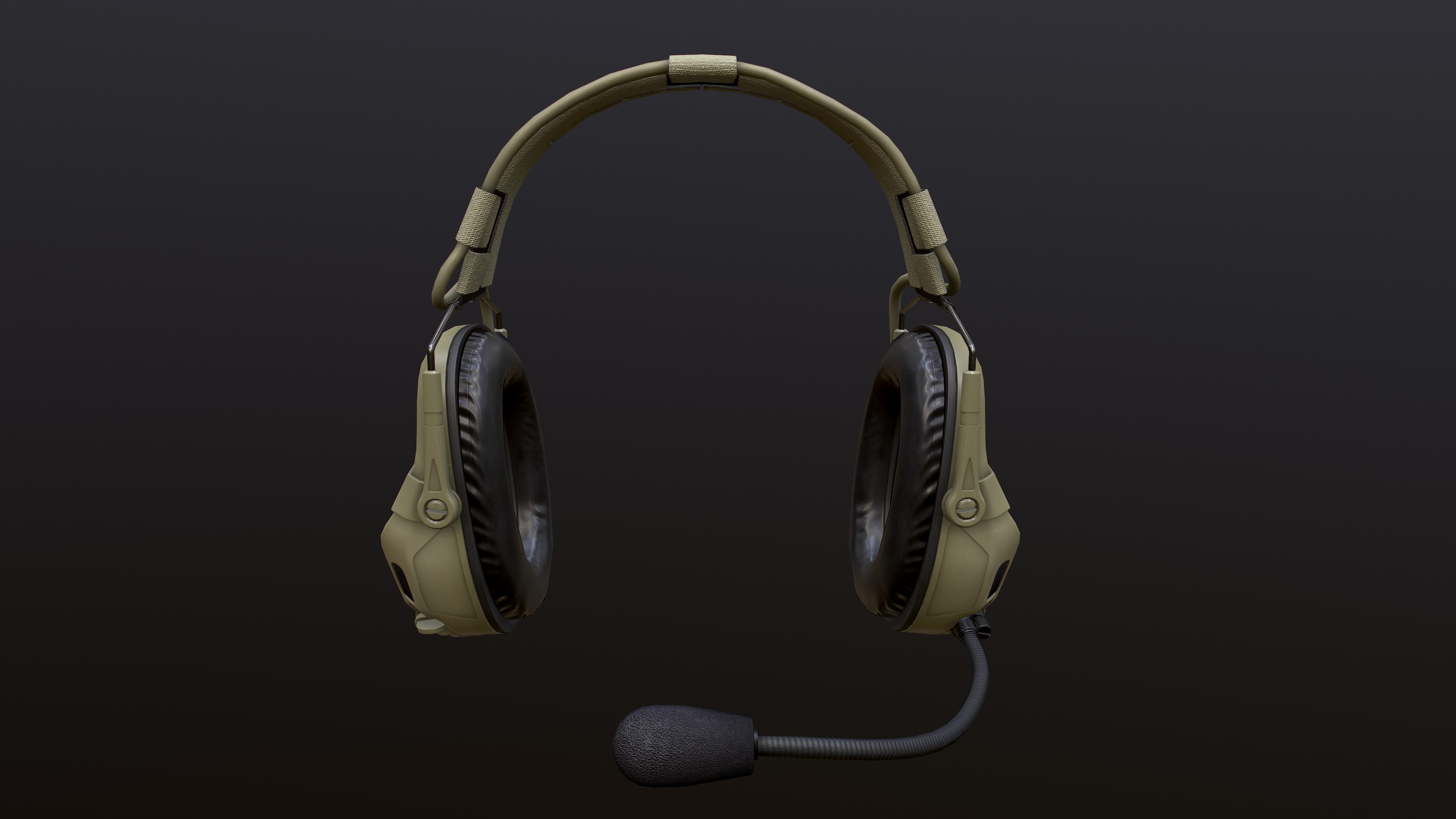 FAST Helmet and AMP Headset Low-poly 3D model_18