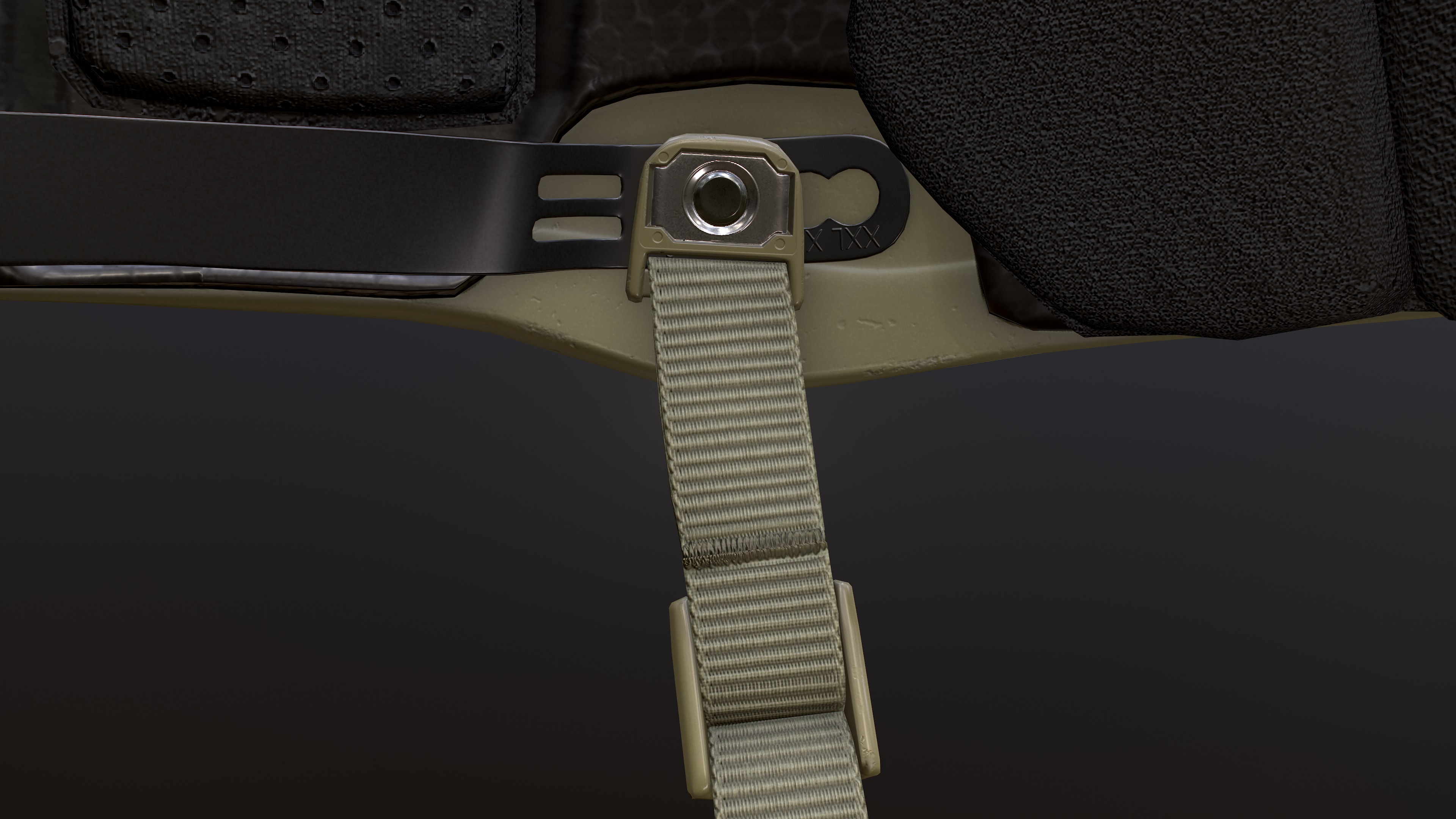 FAST Helmet and AMP Headset Low-poly 3D model_13