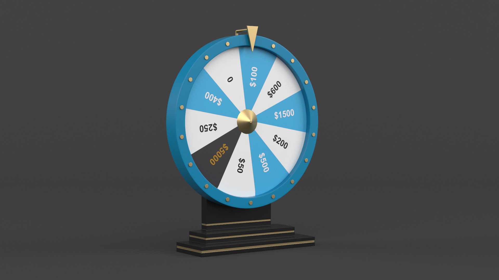 Wheel of Fortune 3D model_4