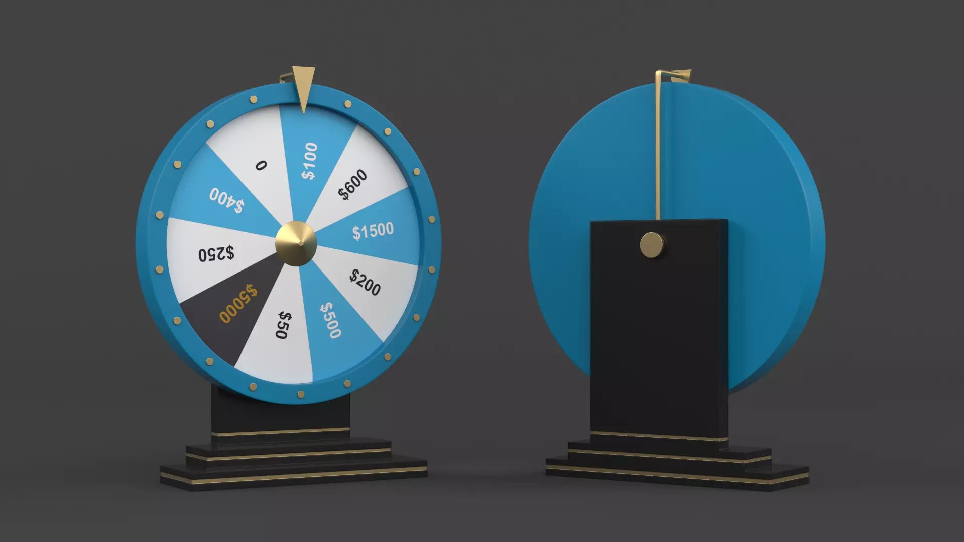 Wheel of Fortune 3D model_0