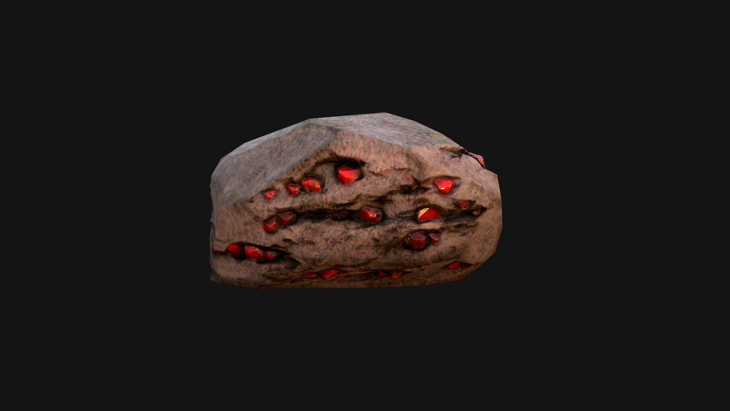 Gems Gemstone Minerals Magical Crystals Ore  Low-poly 3D model_37