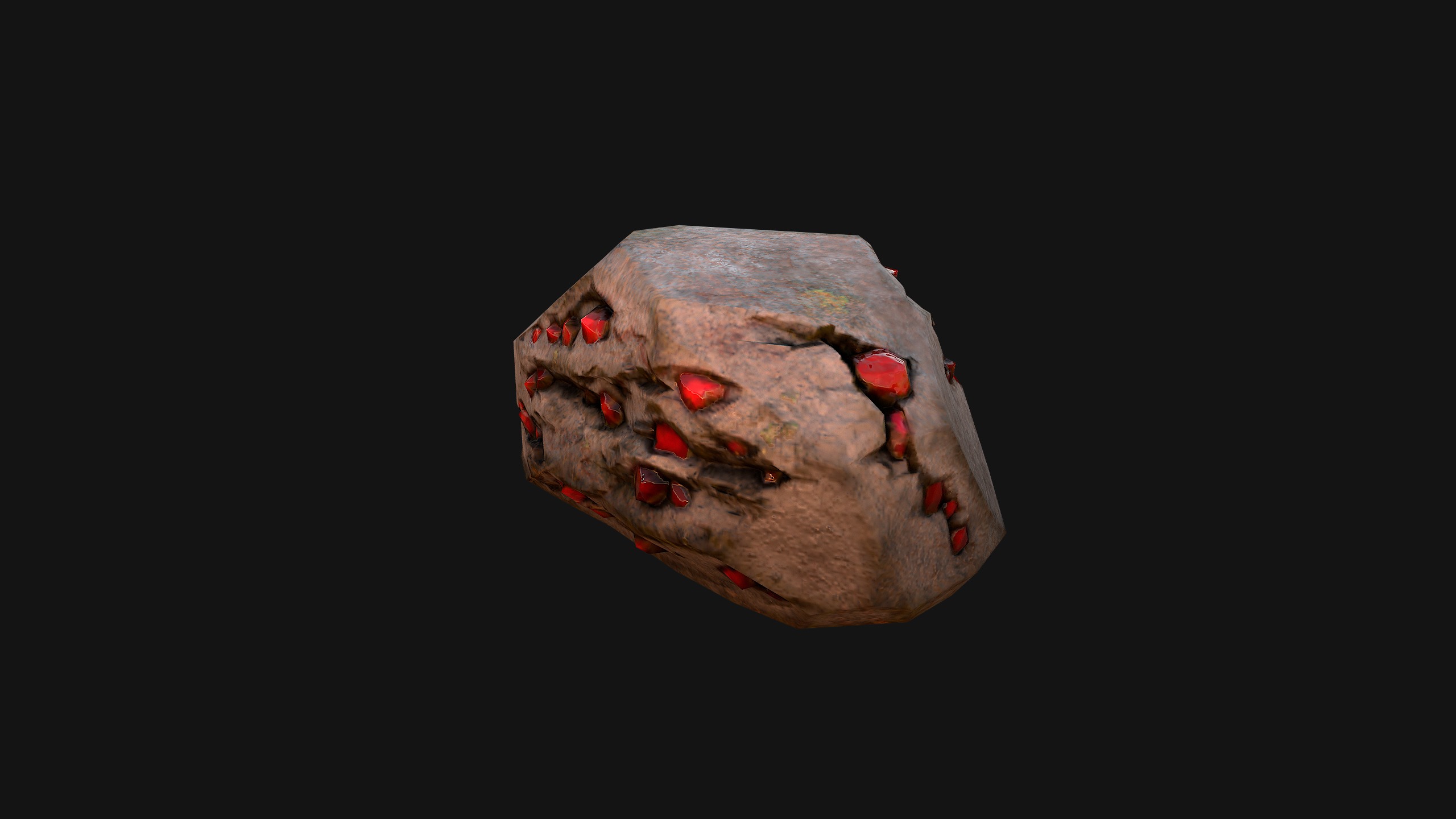 Gems Gemstone Minerals Magical Crystals Ore  Low-poly 3D model_36