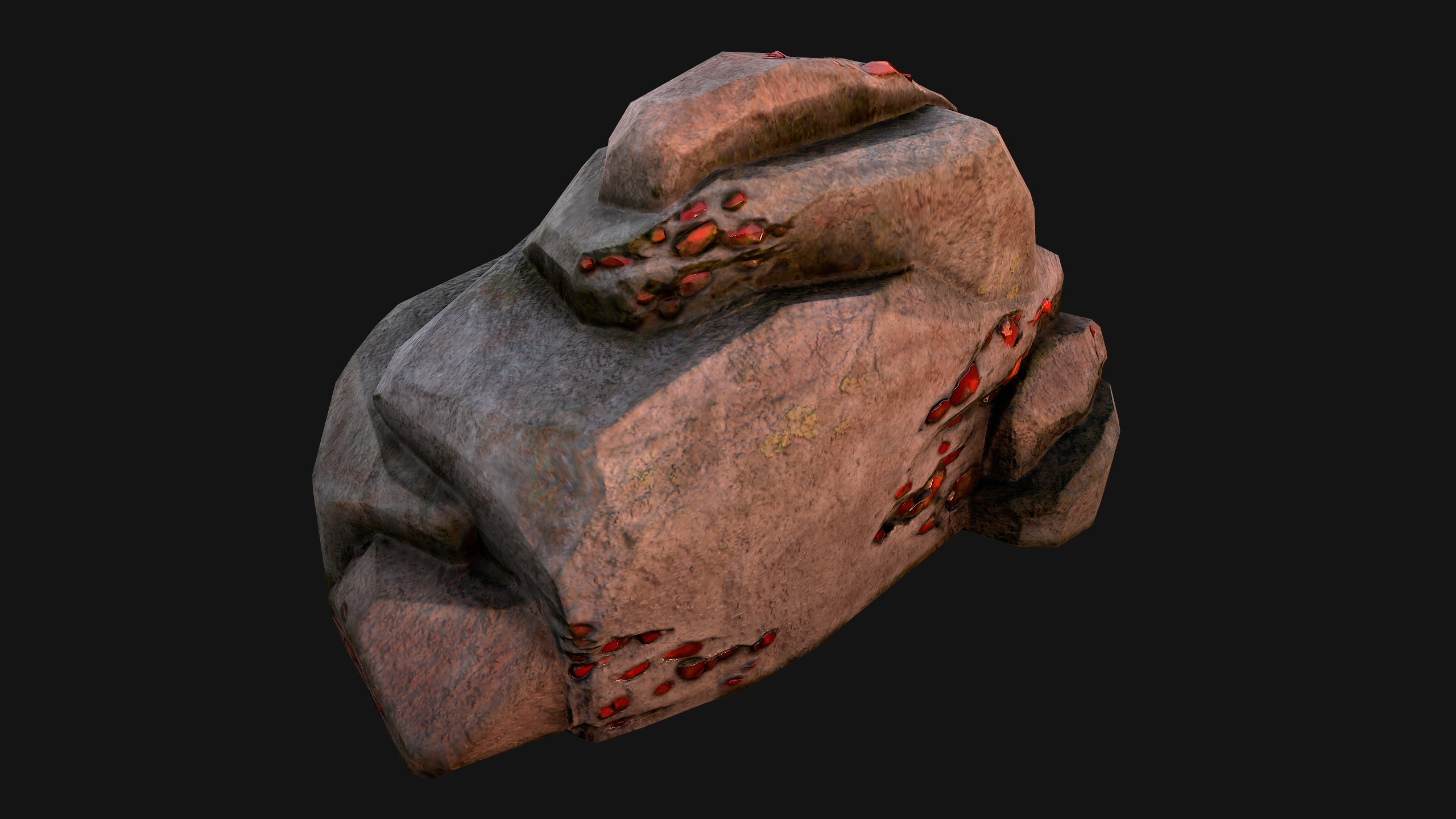 Gems Gemstone Minerals Magical Crystals Ore  Low-poly 3D model_26