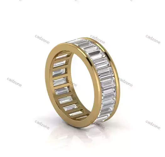 Baguette Eternity Band Ring