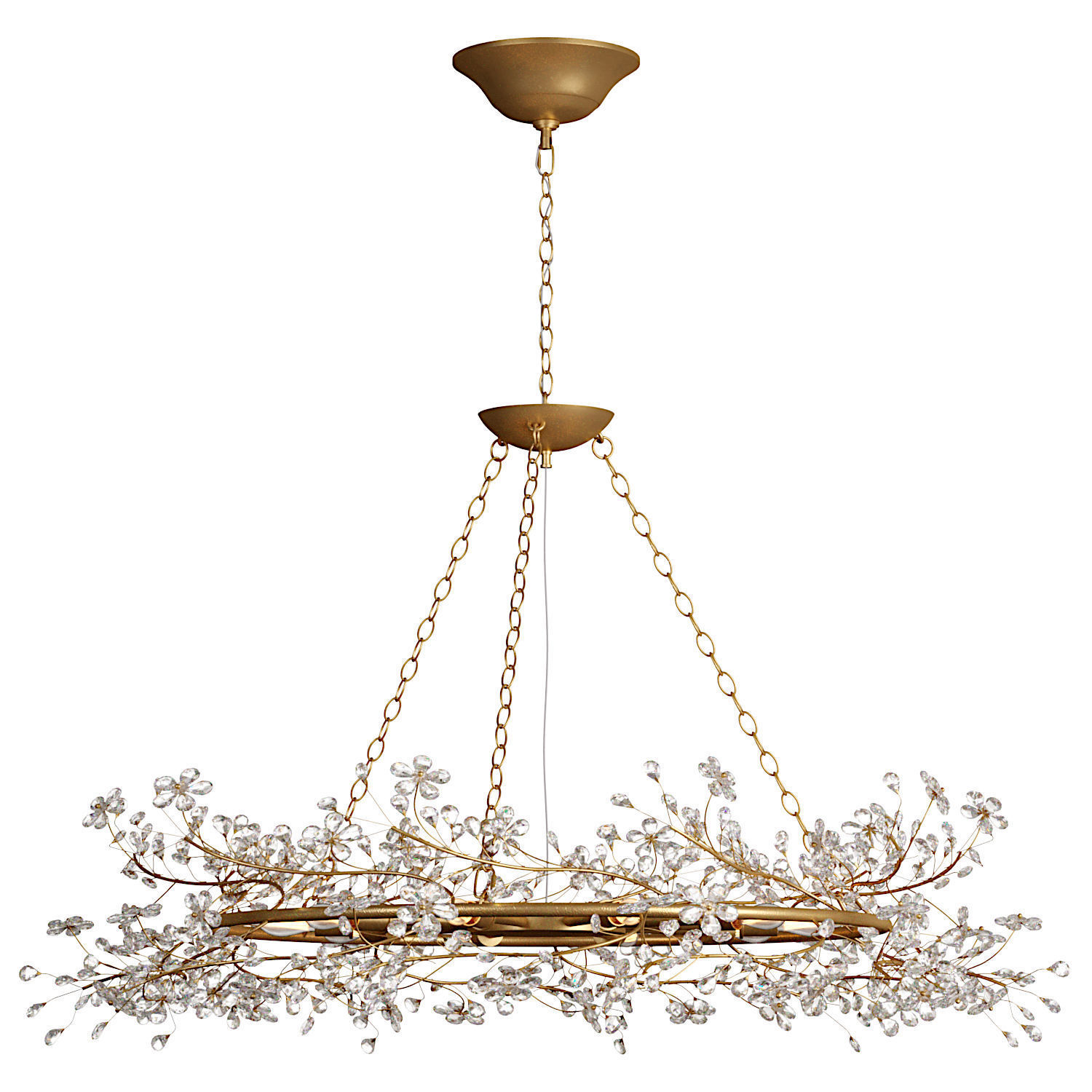 Fiore Crown Chandelier 3D model_1
