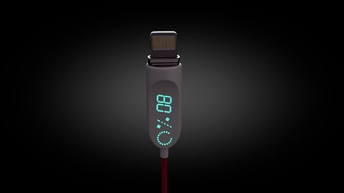 Charging Cord End Free 3D model