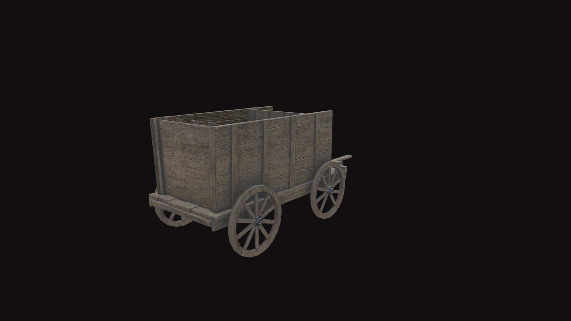 Medieval Cannon V02 Low-poly 3D model_2