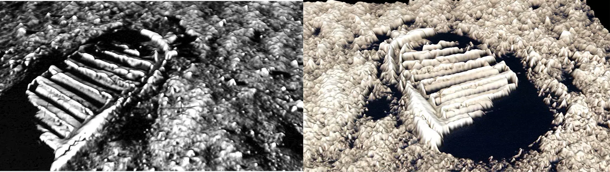 Astronauts First Footprint On The Moons Collection 3D model_0