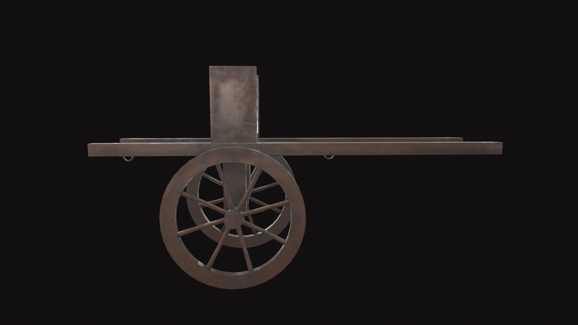 Medieval Hwacha Low-poly 3D model_6