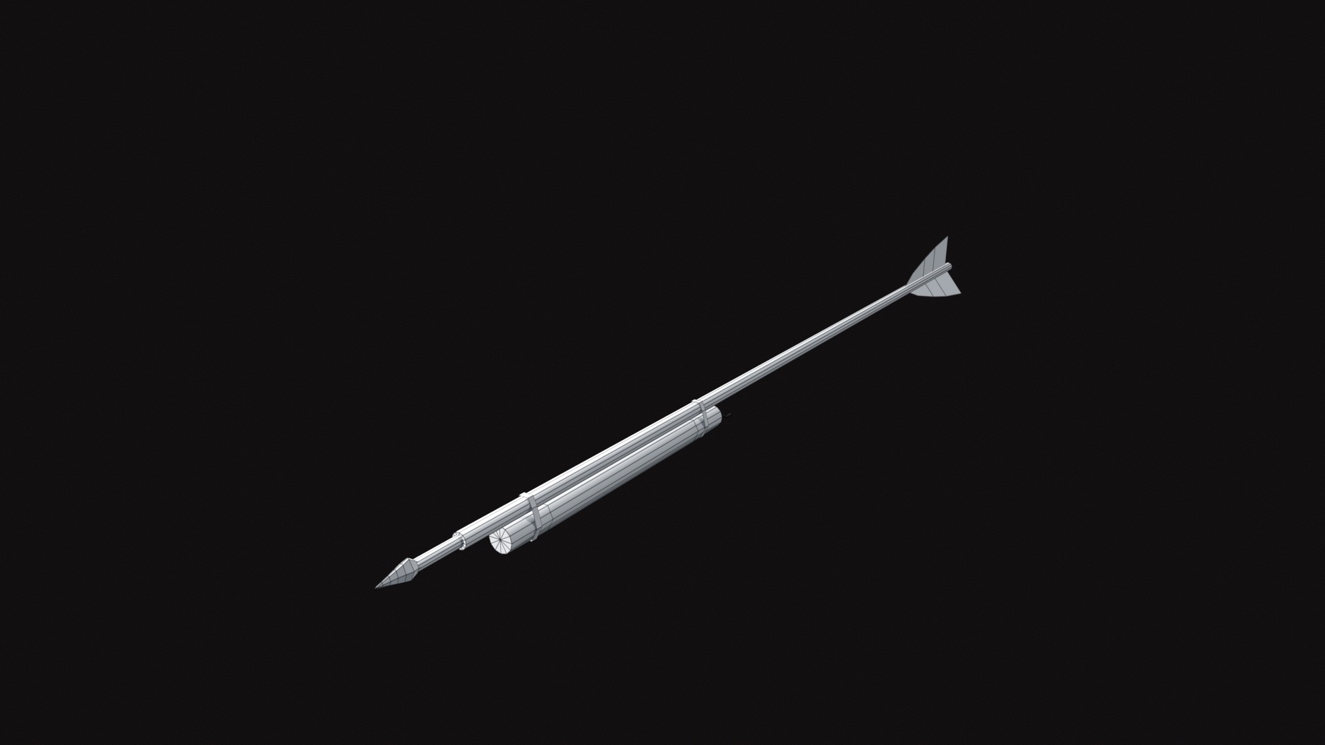 Medieval Hwacha Low-poly 3D model_18