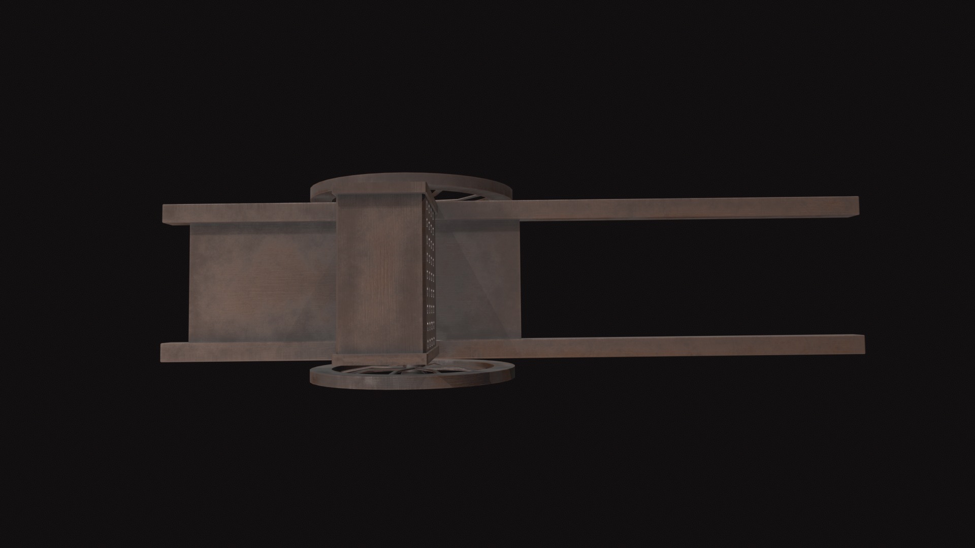 Medieval Hwacha Low-poly 3D model_9