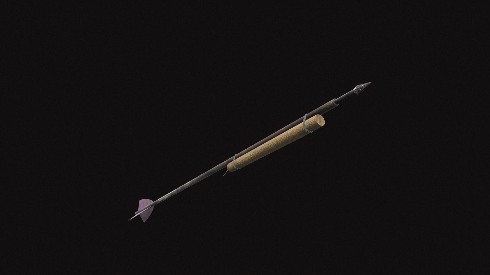 Medieval Hwacha Low-poly 3D model_10