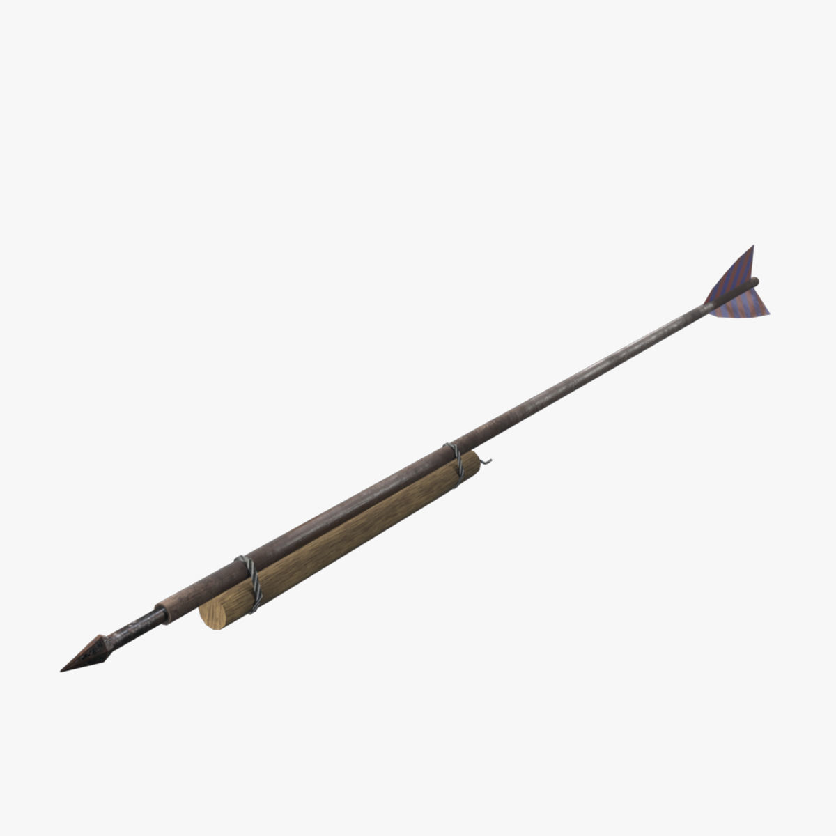 Medieval Hwacha Low-poly 3D model_3