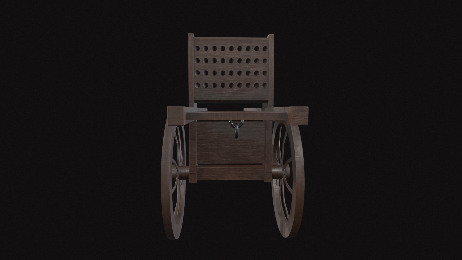 Medieval Hwacha Low-poly 3D model_7
