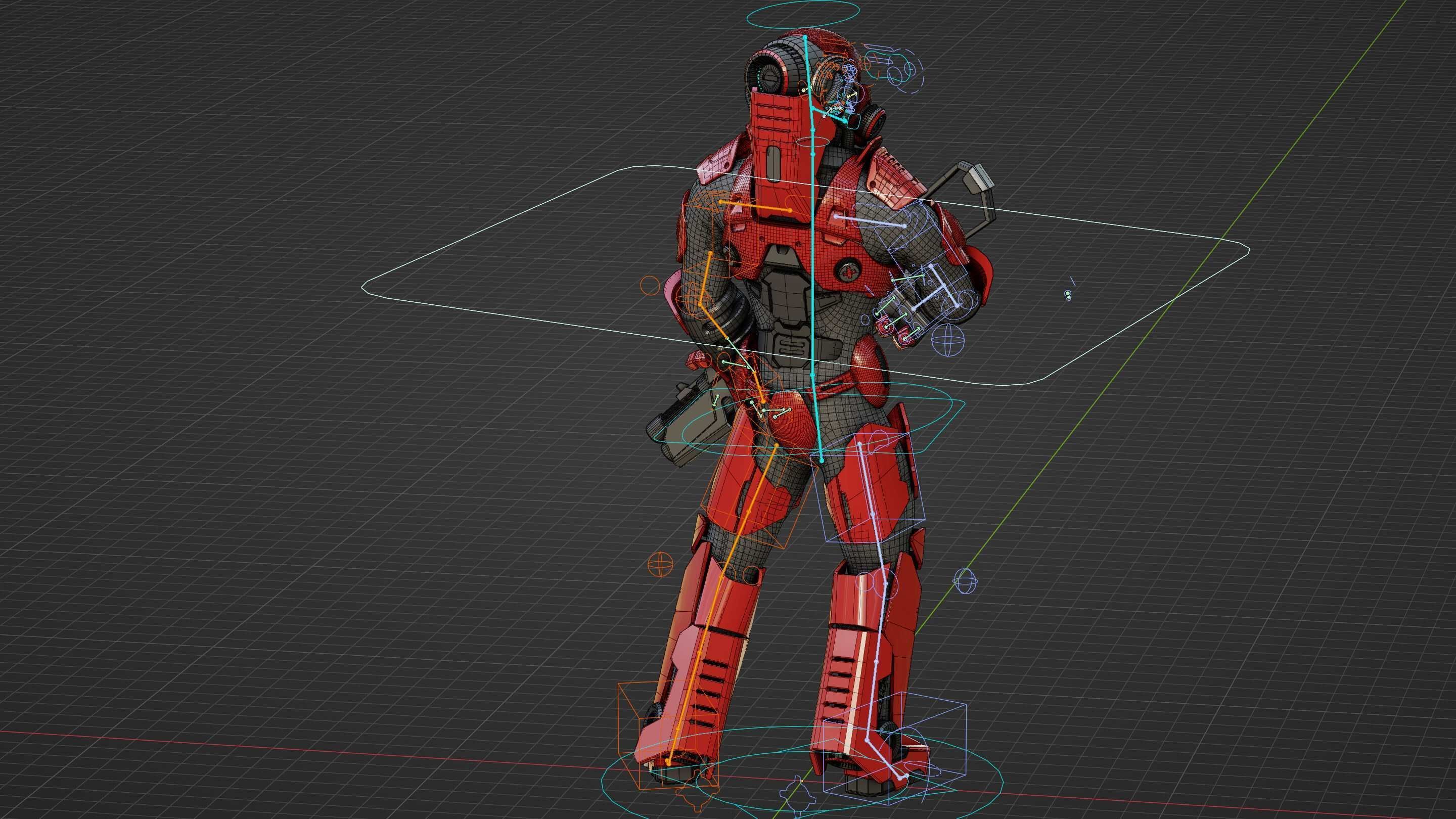 CYBORG SOLDIER RX-900 Rigged for Unreal Engine - Unity - MIXAMO 3D model_38