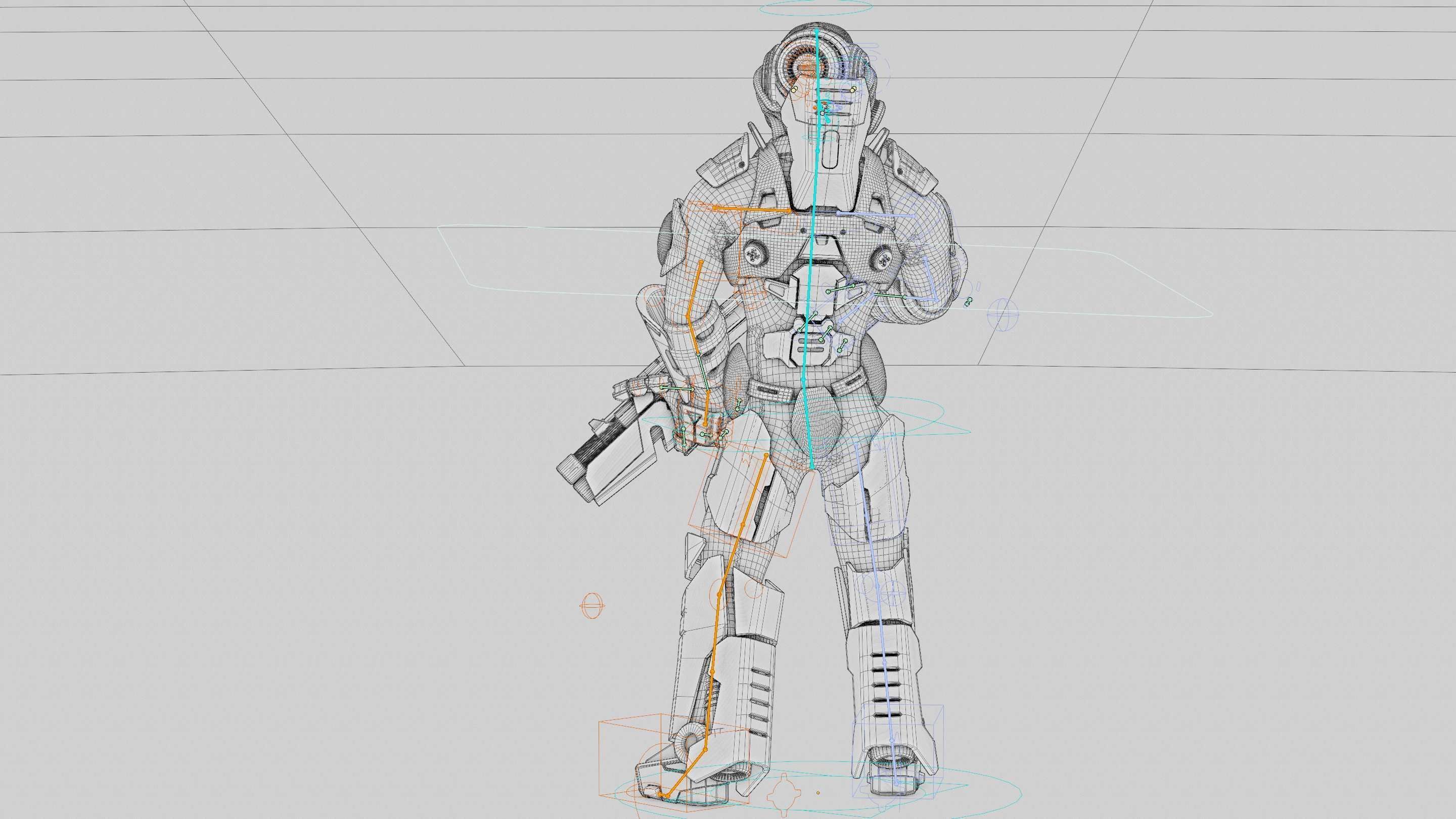 CYBORG SOLDIER RX-900 Rigged for Unreal Engine - Unity - MIXAMO 3D model_41