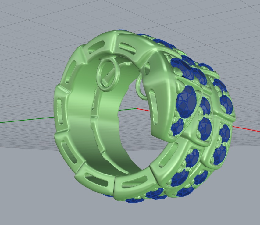 Bvlgari Serpenti Viper Necklace  3D print model_7