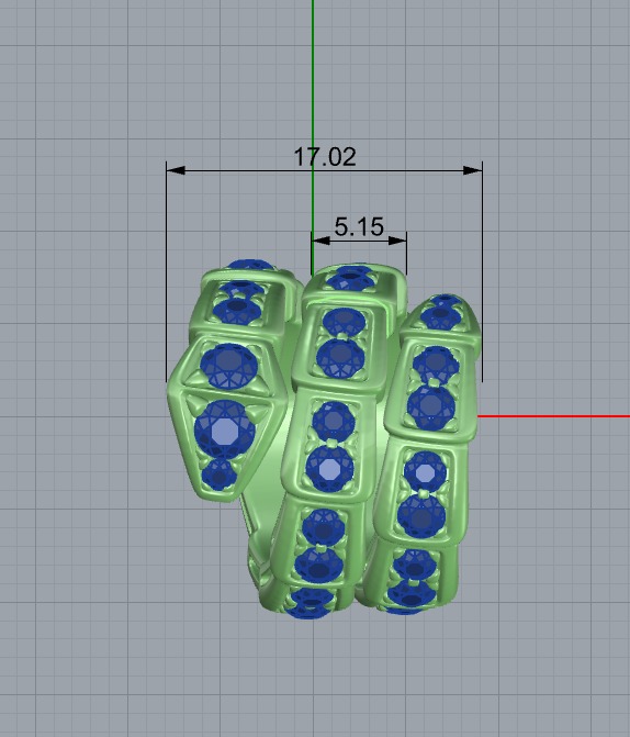 Bvlgari Serpenti Viper Necklace  3D print model_1