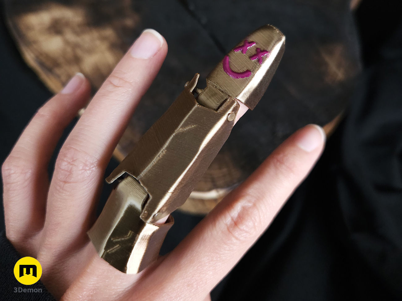 Jinx finger from Arcane 3D print model_4