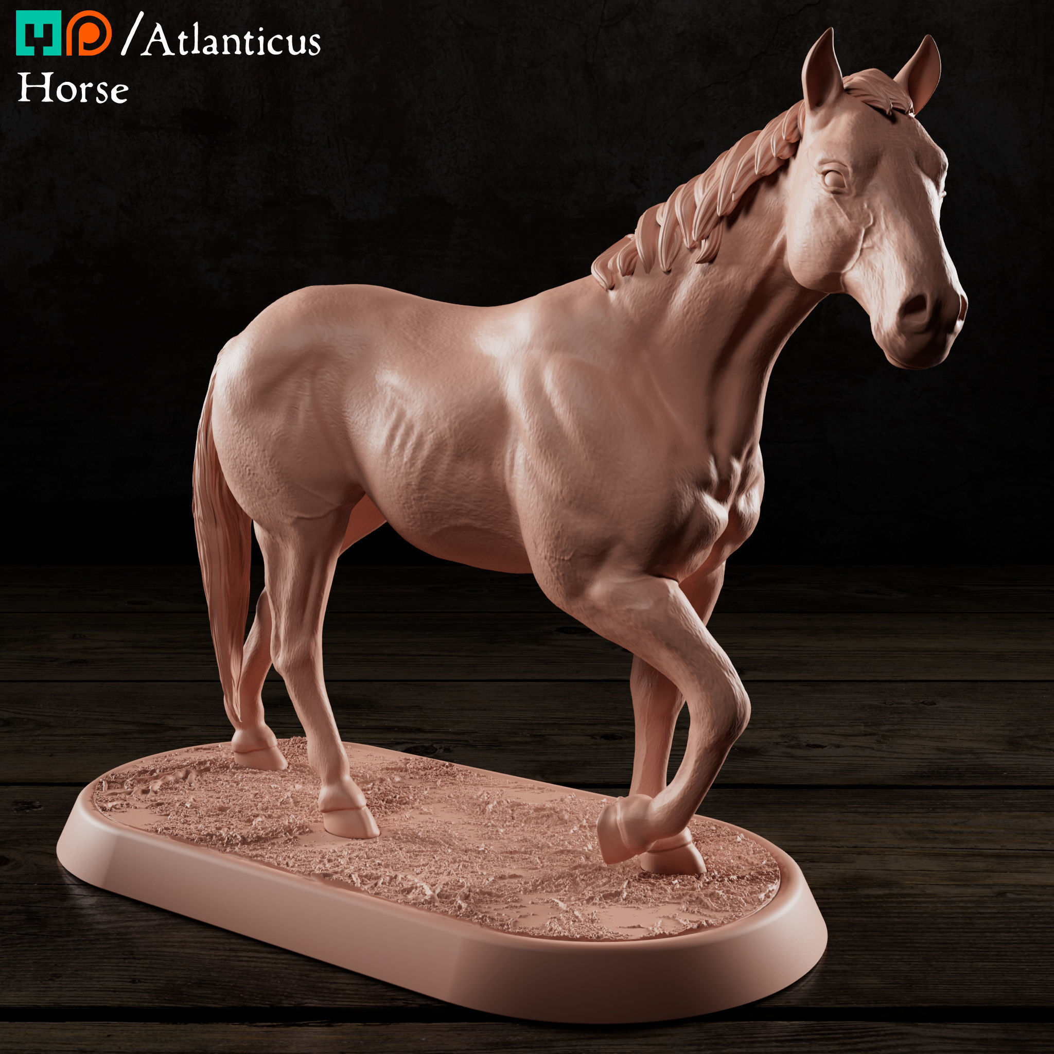 Horse 3D print model_1