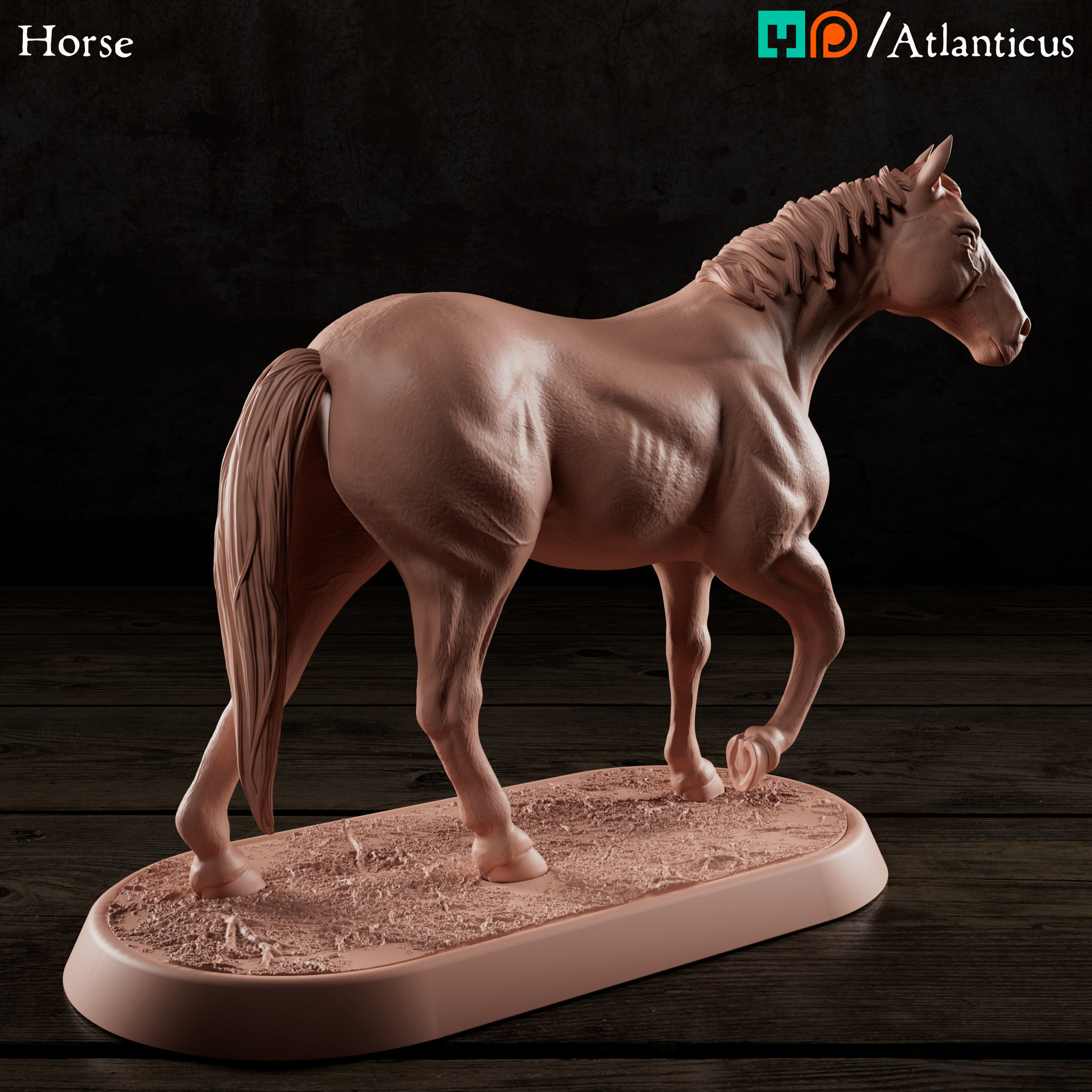 Horse 3D print model_2