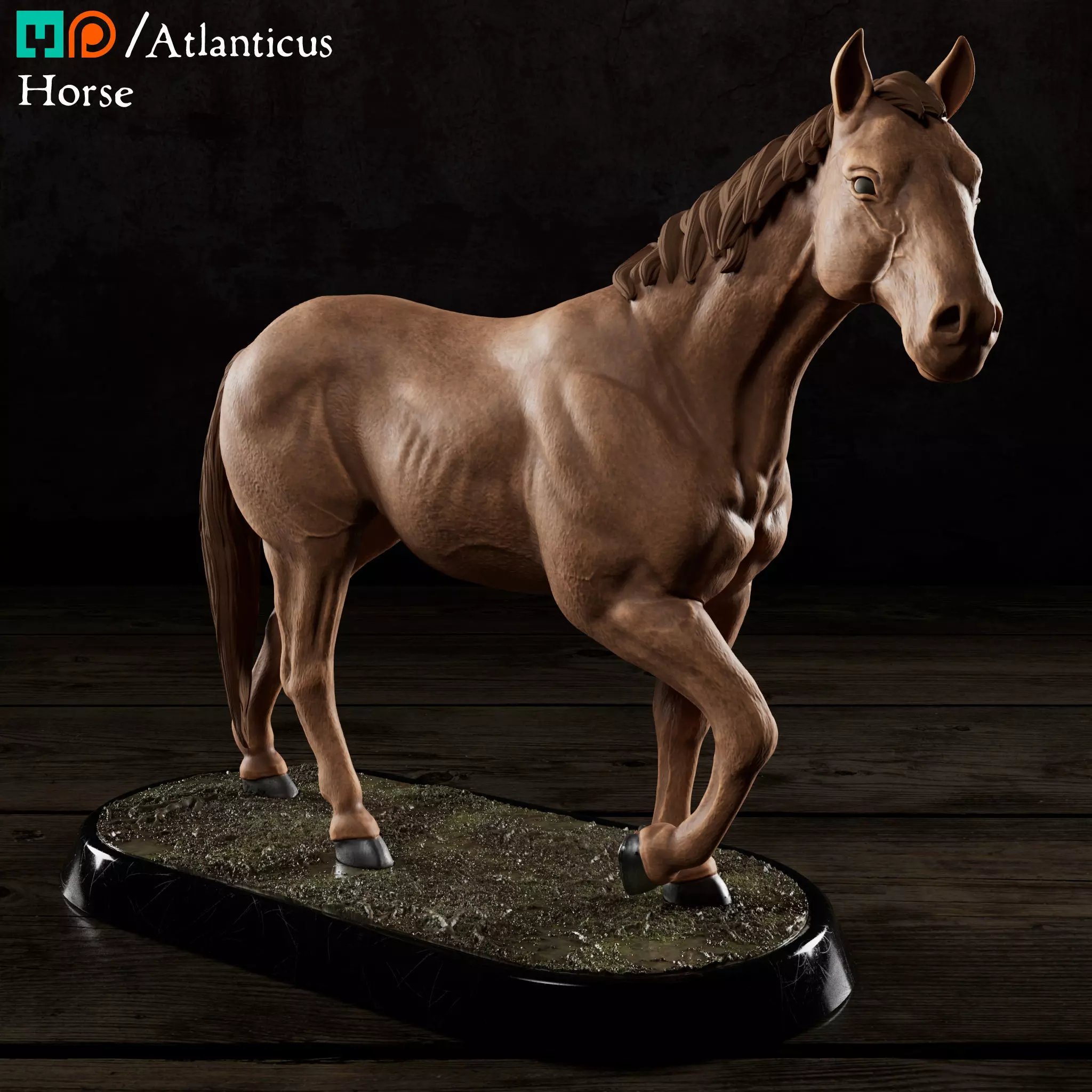 Horse 3D print model_0