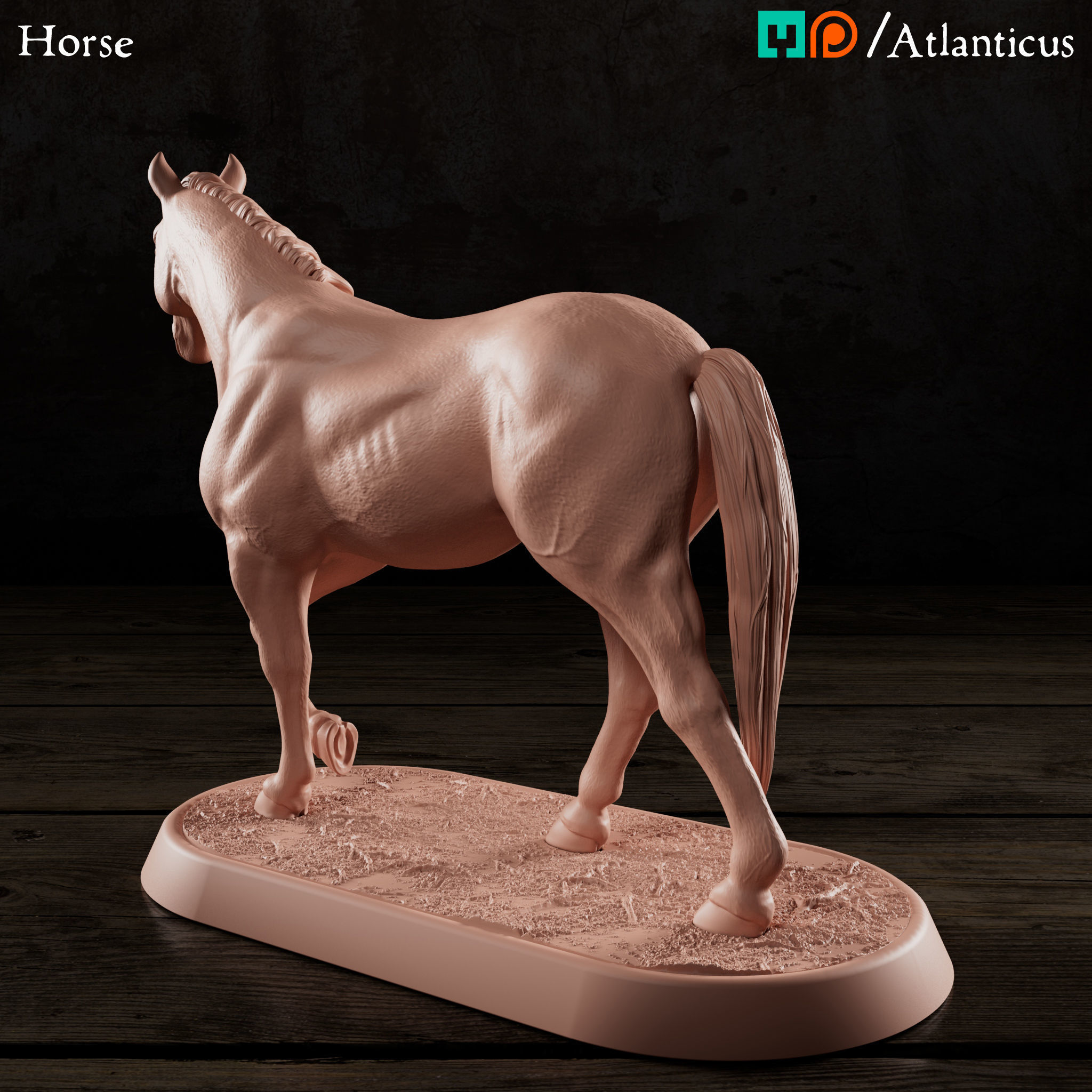 Horse 3D print model_3