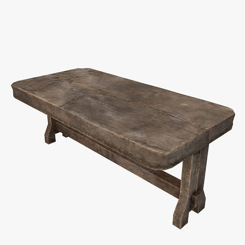 Medieval Table V03 Low-poly 3D model
