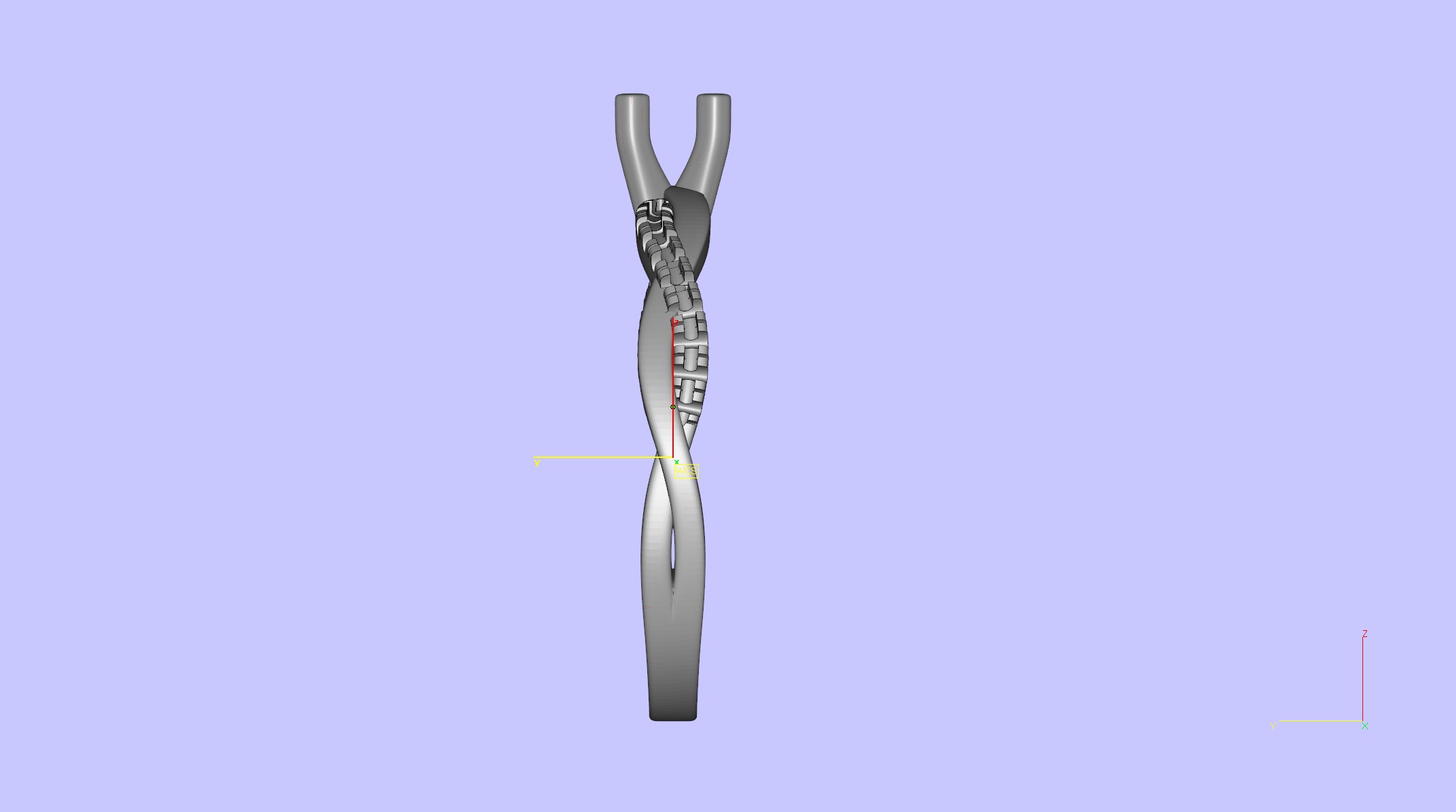 Petite Twisted Vine Diamond Ring 3D print model_7