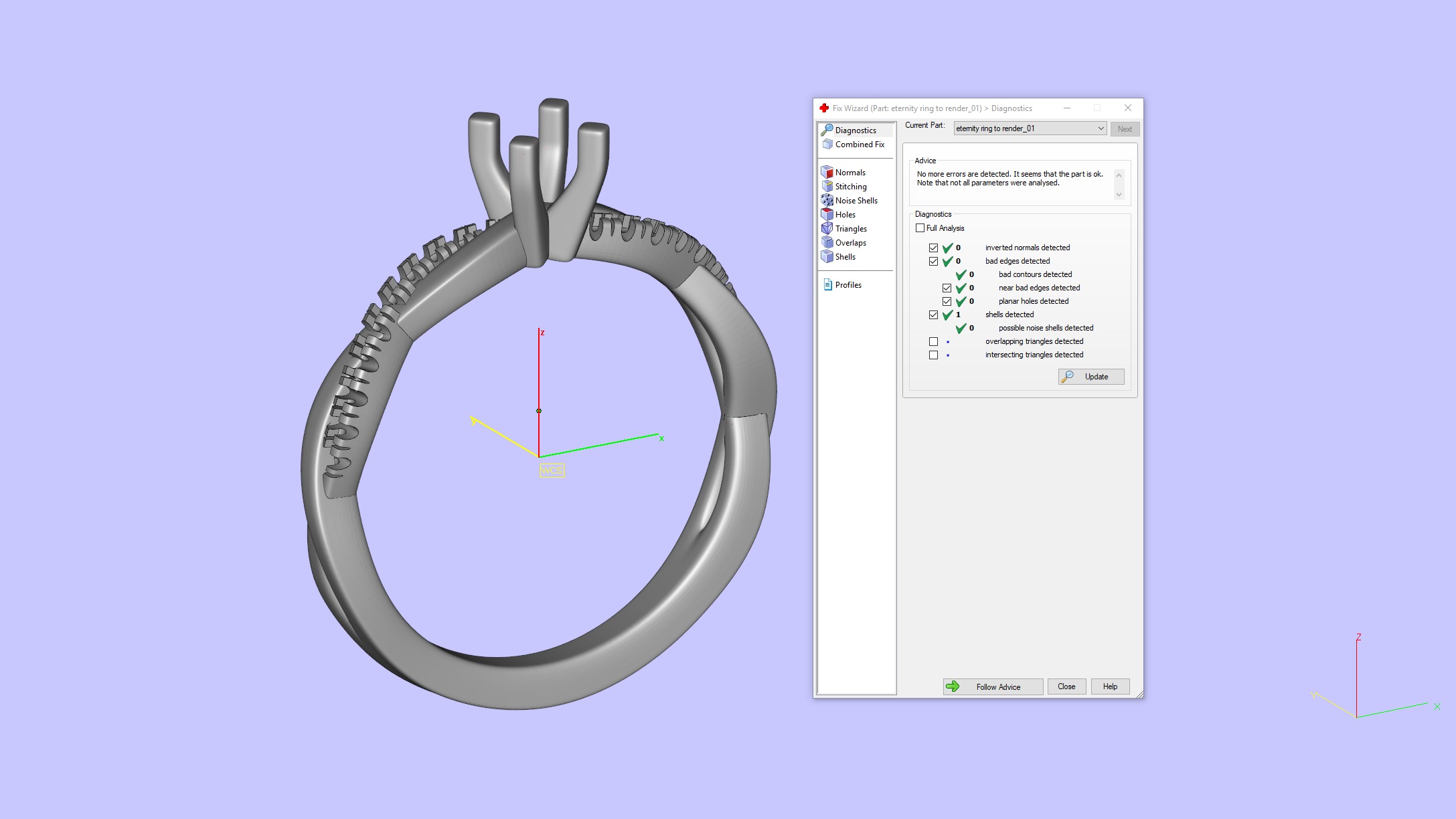 Petite Twisted Vine Diamond Ring 3D print model_5