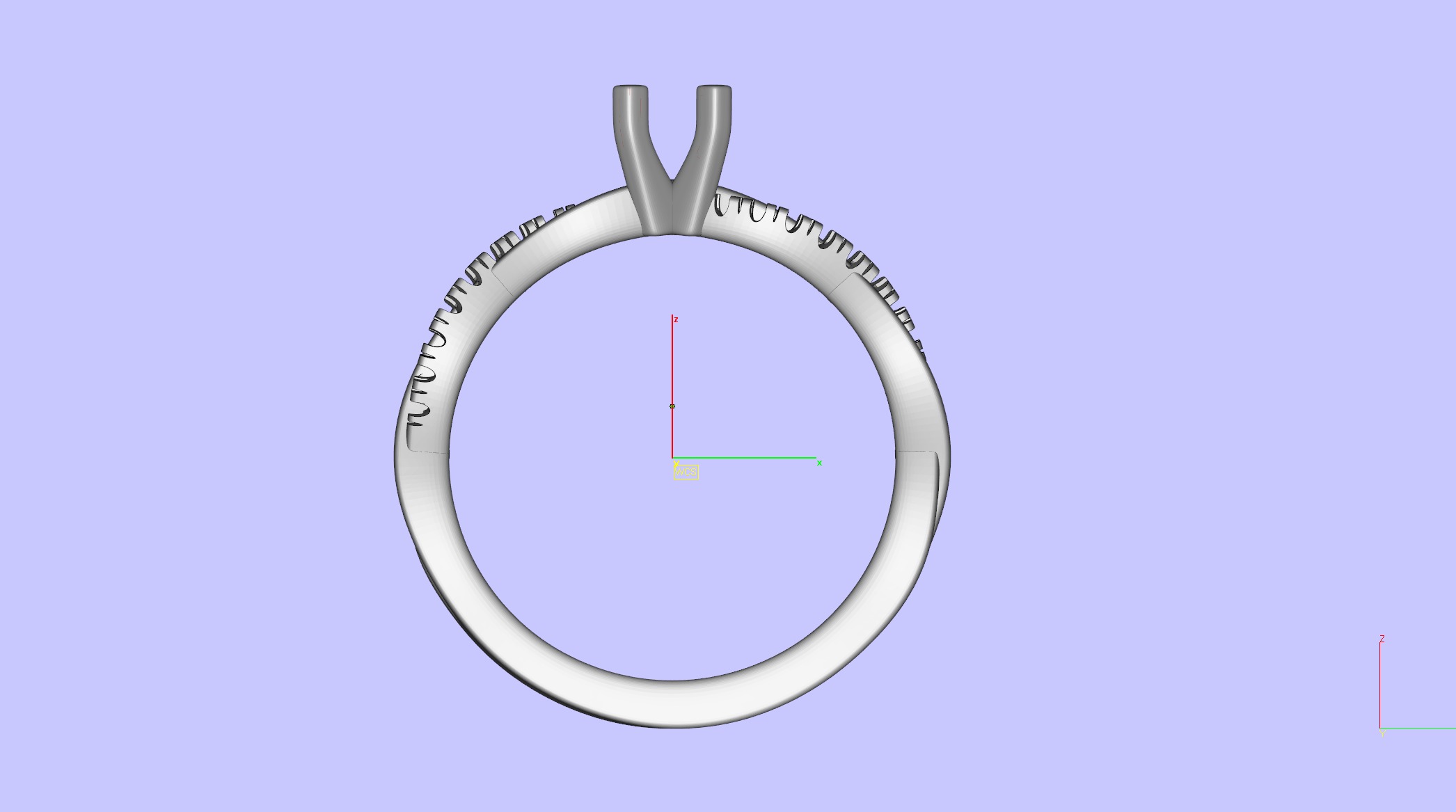 Petite Twisted Vine Diamond Ring 3D print model_6