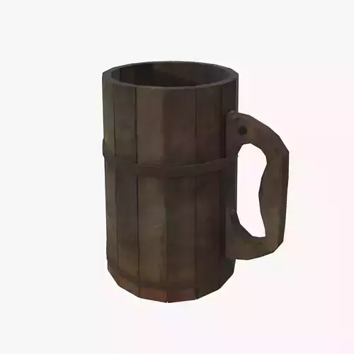 Medieval Tankard Low-poly 3D model