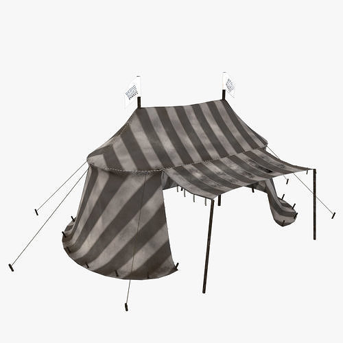 Medieval Tent V02 Low-poly 3D model