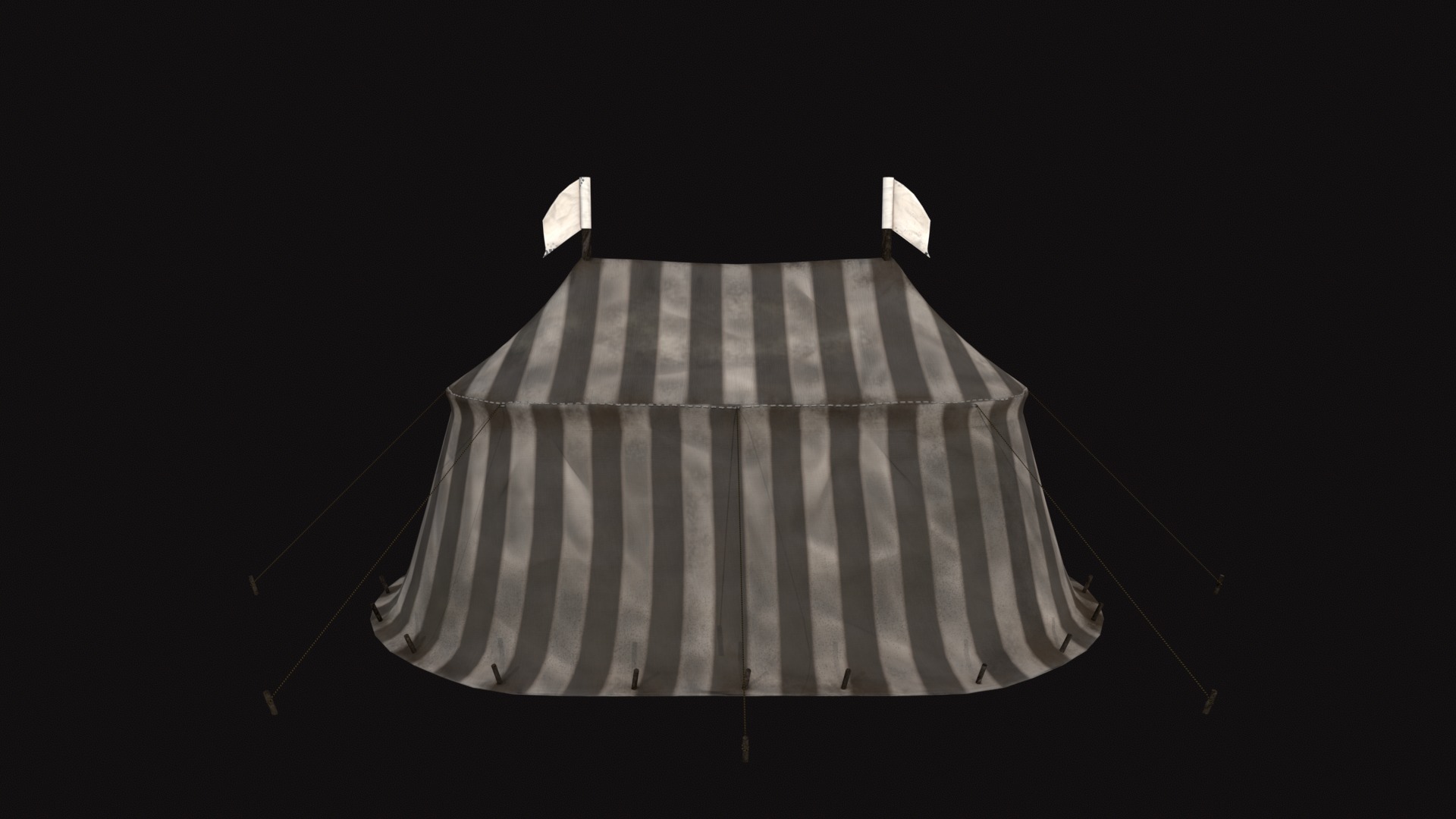 Medieval Tent V02 Low-poly 3D model_3