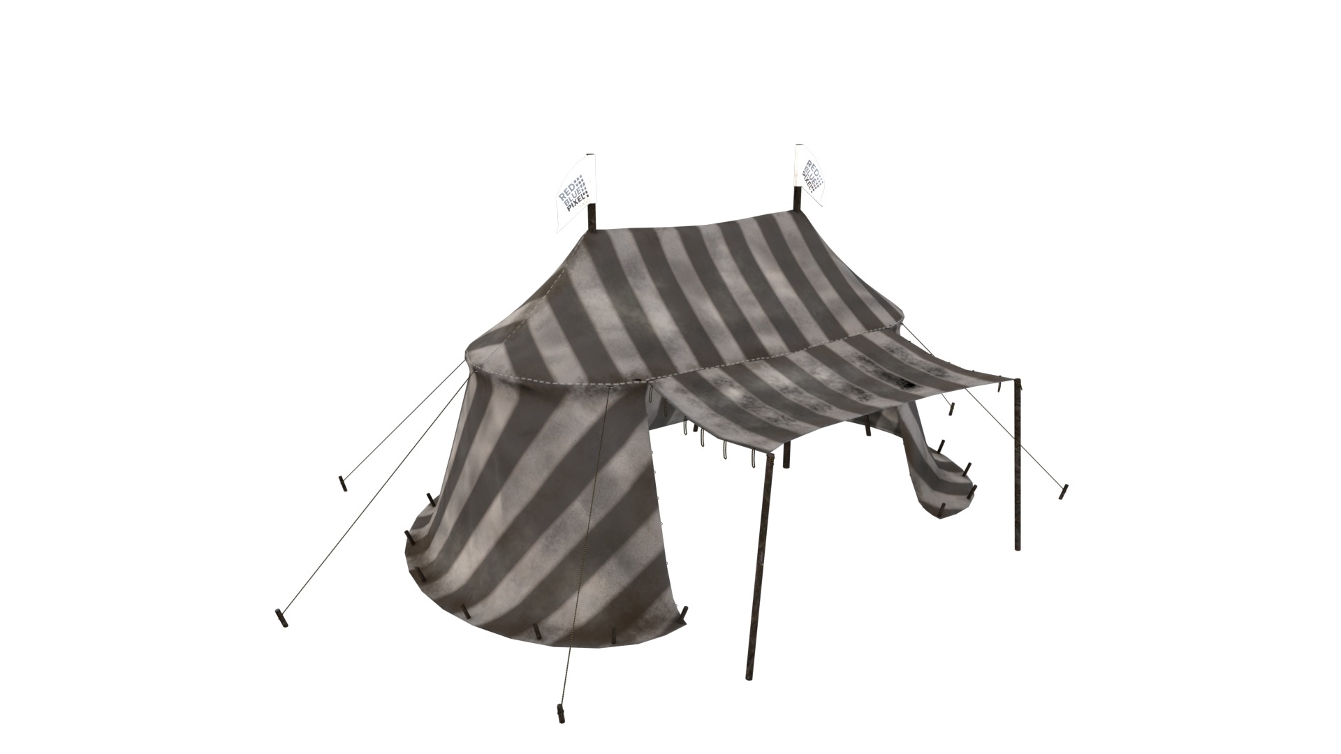 Medieval Tent V02 Low-poly 3D model_8