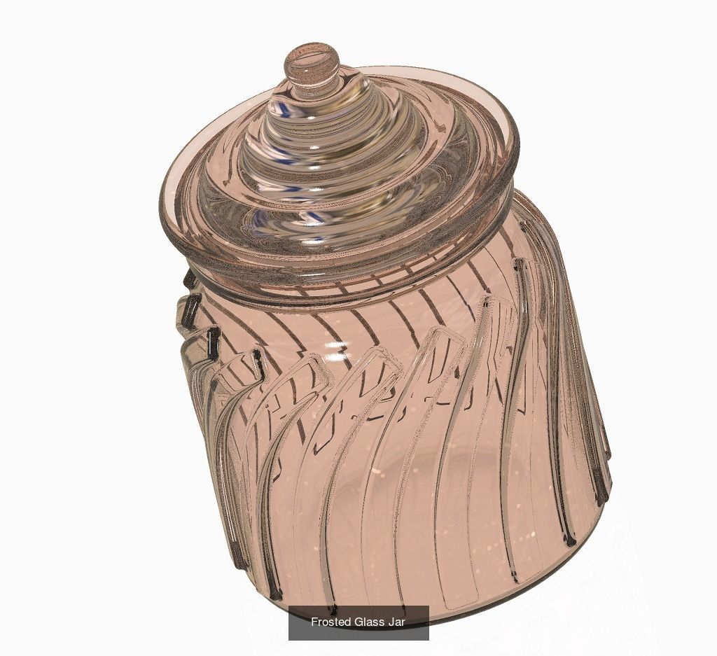 GLASSY TRANSPARENT DECORATIVE PACK 3D Model Collection_7