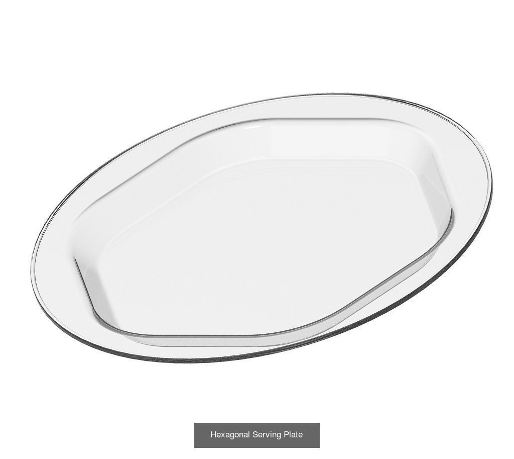 GLASSY TRANSPARENT DECORATIVE PACK 3D Model Collection_8