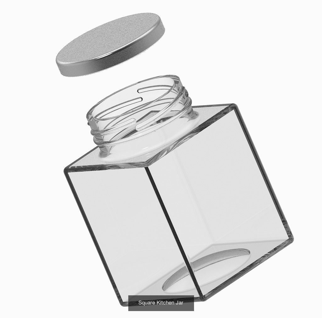 GLASSY TRANSPARENT DECORATIVE PACK 3D Model Collection_6