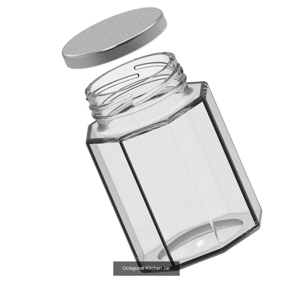 GLASSY TRANSPARENT DECORATIVE PACK 3D Model Collection_12